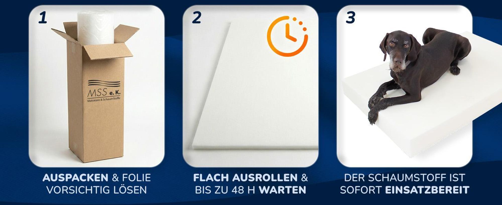 MSS Schaumstoffplatte 70 x 200 x 10 cm RG 25/40 Schaumstoffpolster Topper Matratze Matte Schaumstoff