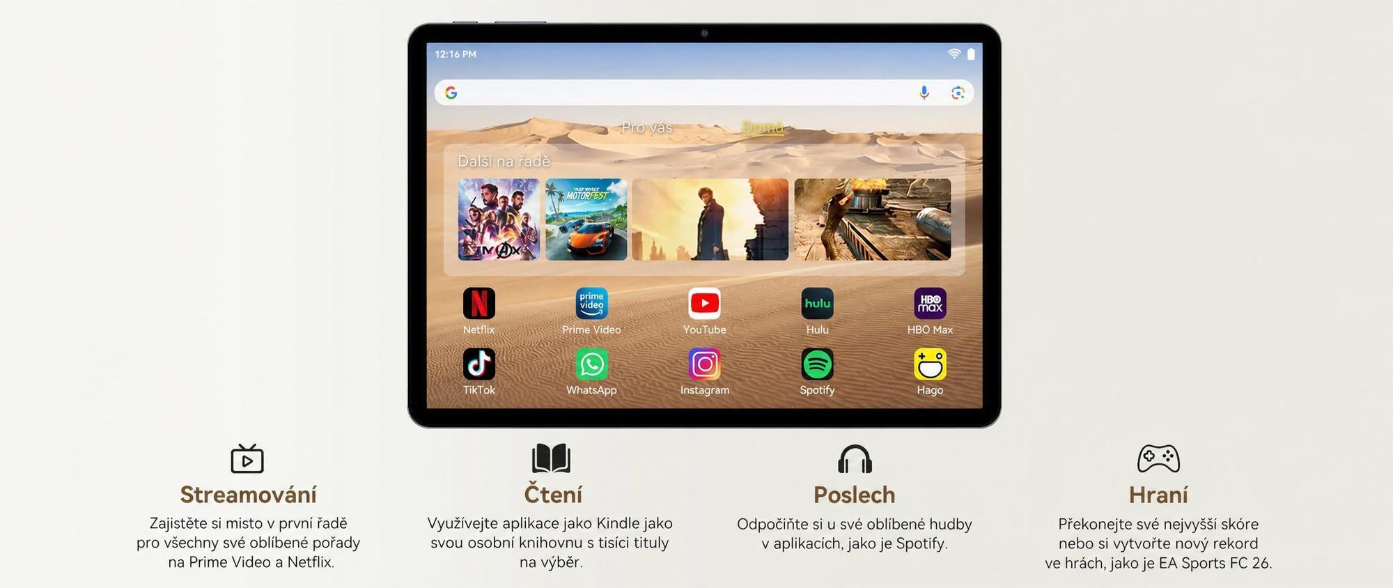 Tablet KOBONA T12Pro 11,5" s displejem BOE 2,8K, Android 16, Helio G100, 32+256 GB, 8000 mAh, duální 4G SIM, Face ID, 13 MP, včetně klávesnice, myši, stylusu a pouzdra