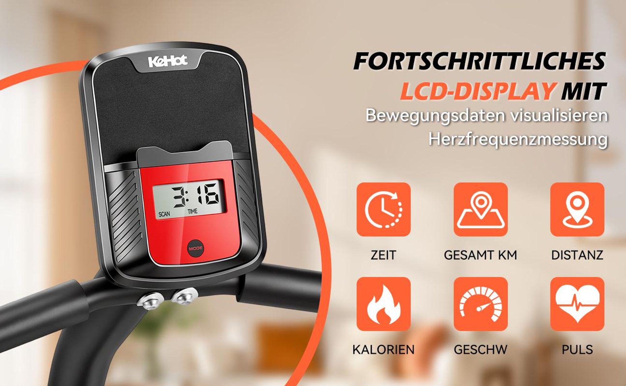 Liegeergometer Heimtrainer bis 200 kg, Magnetisches Liegefahrrad mit Kinomap & Zwift App, LCD-Display, Herzfrequenzmessung, verstellbarer Sitz