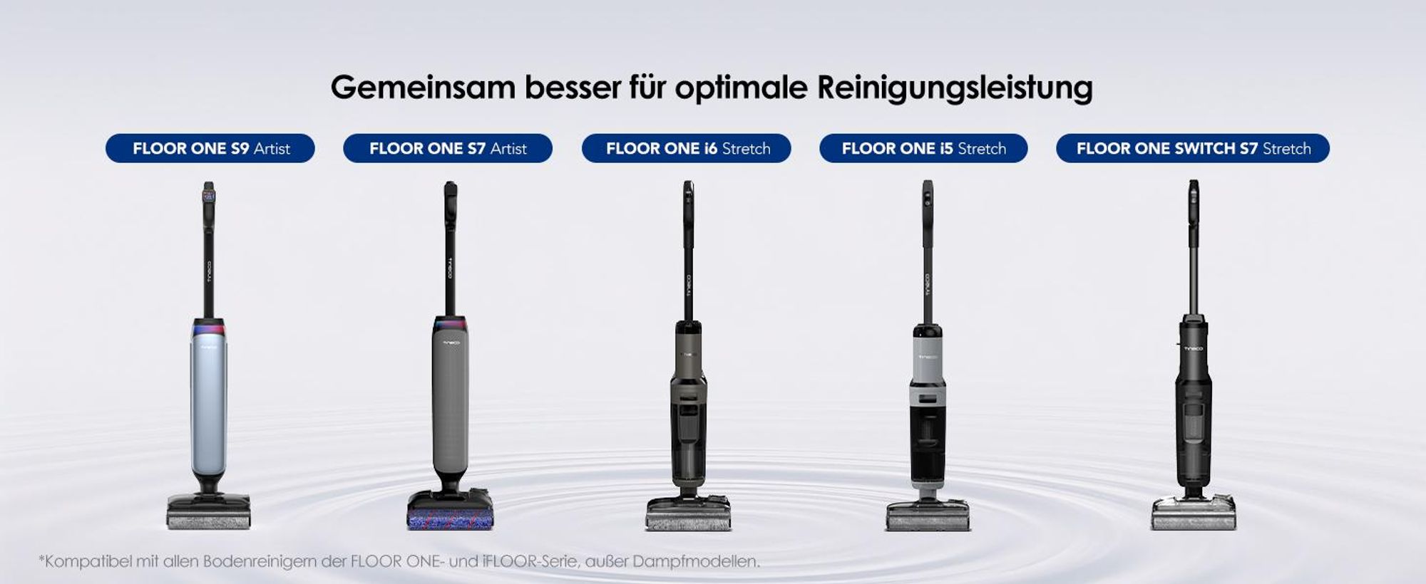 Tineco Multi-Surface Bodenreiniger, für Tineco Nass Trockensauger iFloor 2/ iFloor 3/Floor ONE S3/S5/S6/S7/S9/Switch/Stretch (1 x 1L Reinigungsmittel)