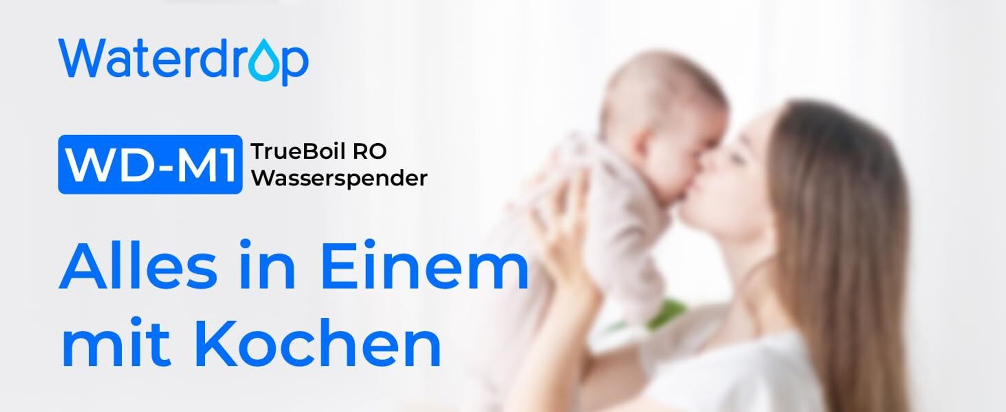 Waterdrop WD-M1 Heißwasser Umkehrosmose Tischwasserfiltersystem, 7 Temperaturoptionen, 6-stufige Reinigung, 3:1 Rein zum Abfluss, ohne Installation