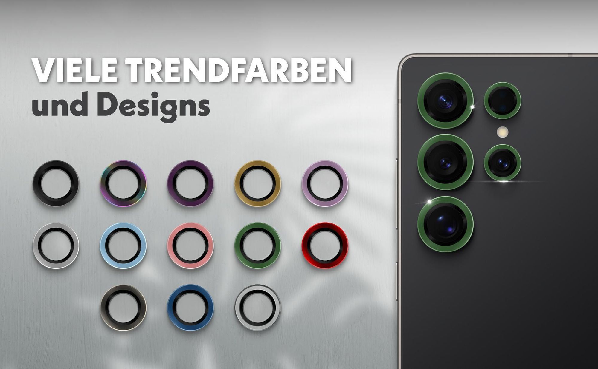 Kameraschutz aus 9H Glas für Samsung Galaxy S25 Ultra in passgenauem Design