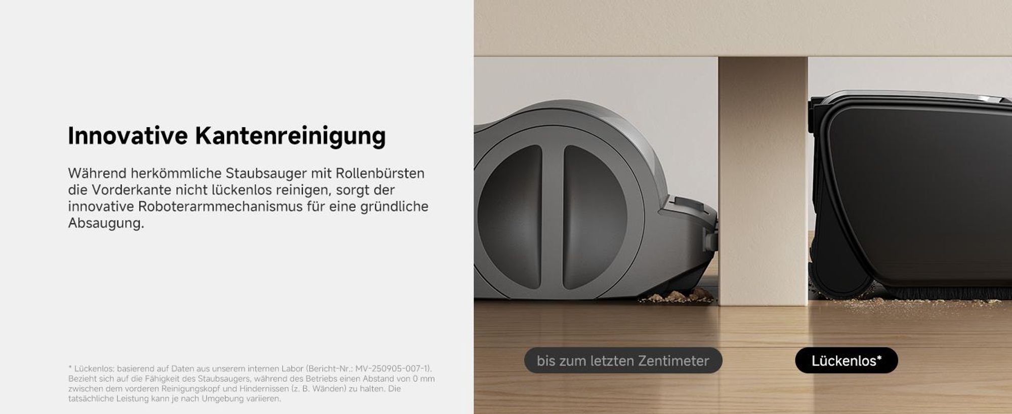 MOVA G70 Complete – Kabelloser Stielstaubsauger mit Roboterarm, starke Leistung und kontinuierliche Reinigung