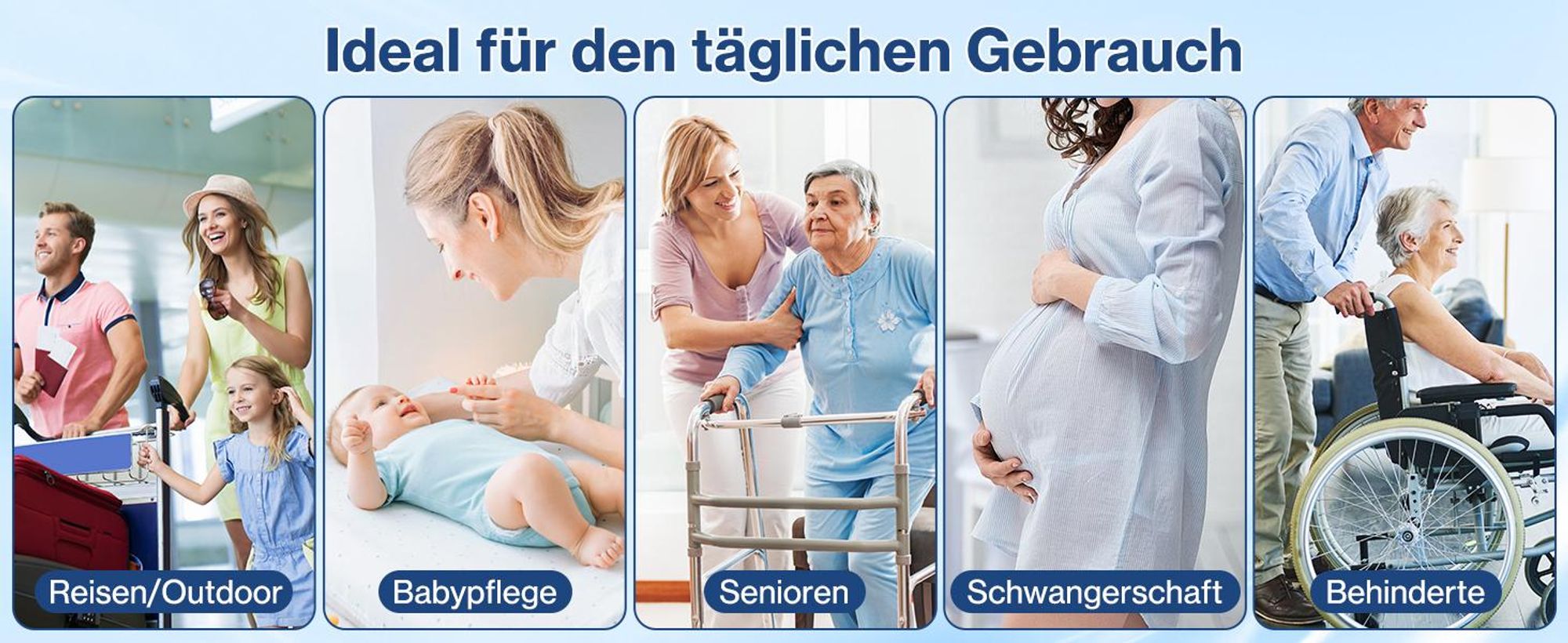 Tragbares Hand-Bidet, Reise-Bidet, Elektrischer Hochdrucksprüher, mit 5 Sprühmodi und 8 Düsen, IPX7 Mini-Handbidet mit LCD-Bildschirm