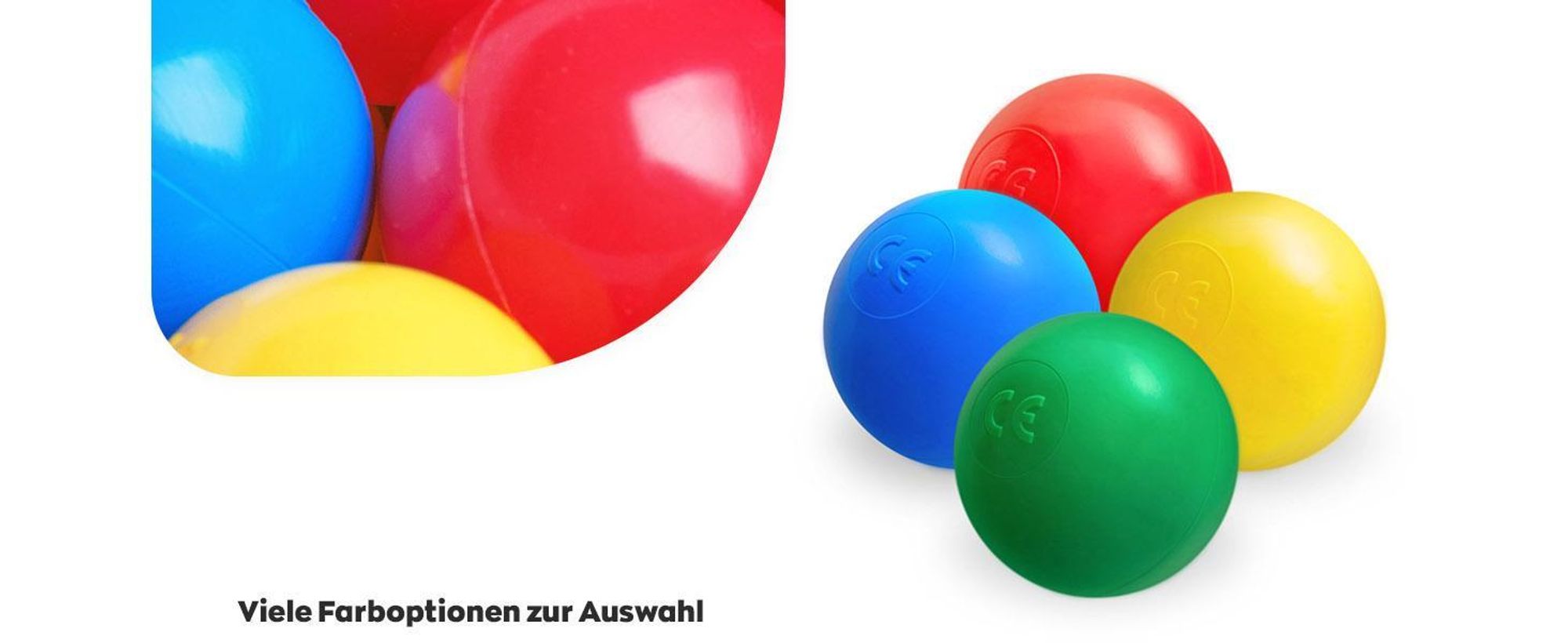 MISIOO Bälle für Bällebad - Mehrfarbig Bällebad Bälle - Bälle Ø 6 cm - Plastikbälle hergestellt aus 100% LDPE - Spielzeug Baby - 200 stück - Mix