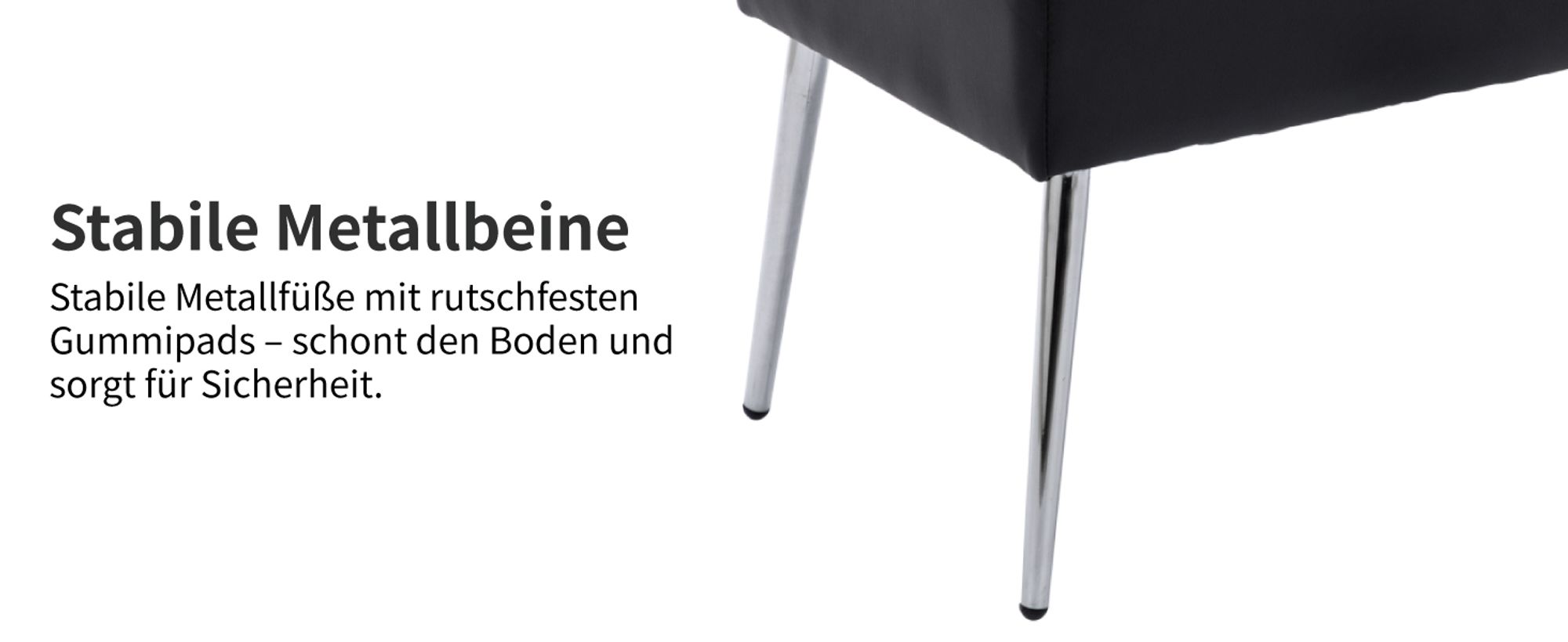 Duhome Sitzbank aus Kunstleder Polsterbank Schminkhocker Schminkbank Farbauswahl, Farbe:Schwarz, Material:Kunstleder