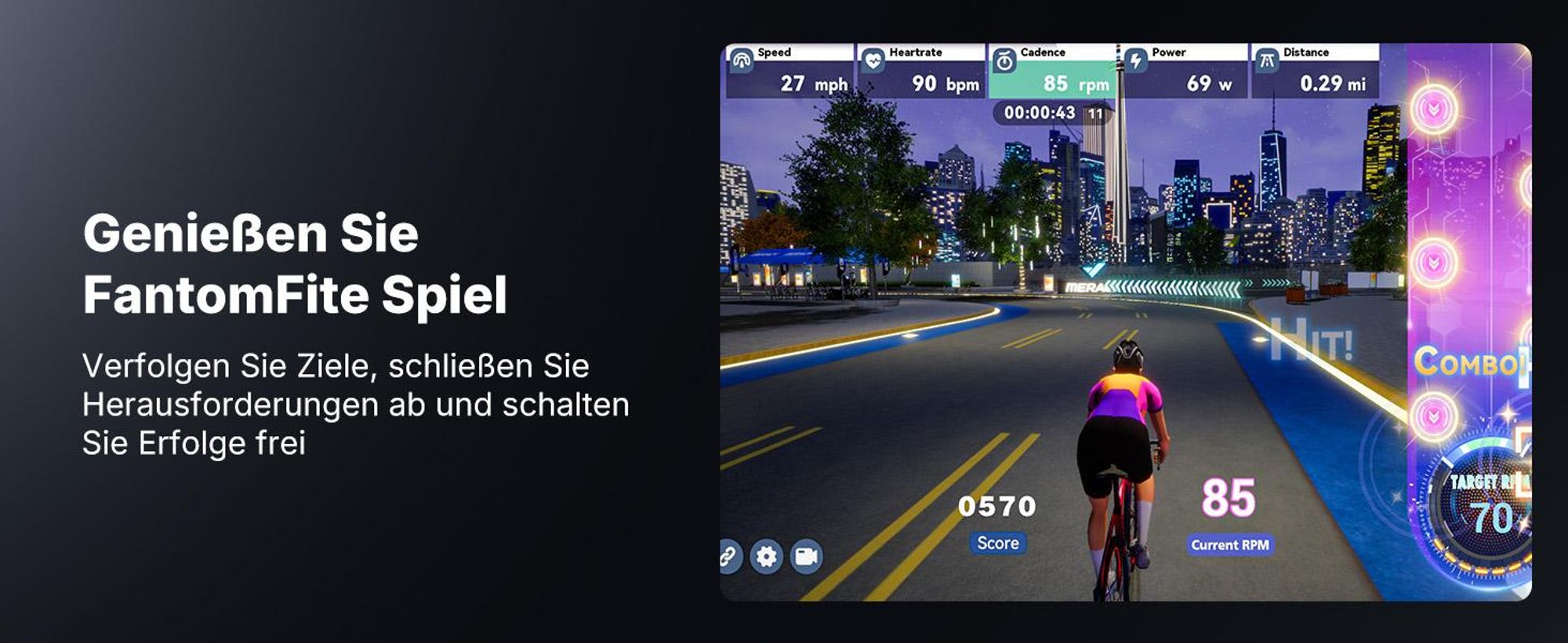 Heimtrainer Fahhrad für Zuhause, leises Fitnessbike mit HD-Screen, Magnetischer Widerstand, 8 Widerstandsstufen, bis 136 KG belastbar