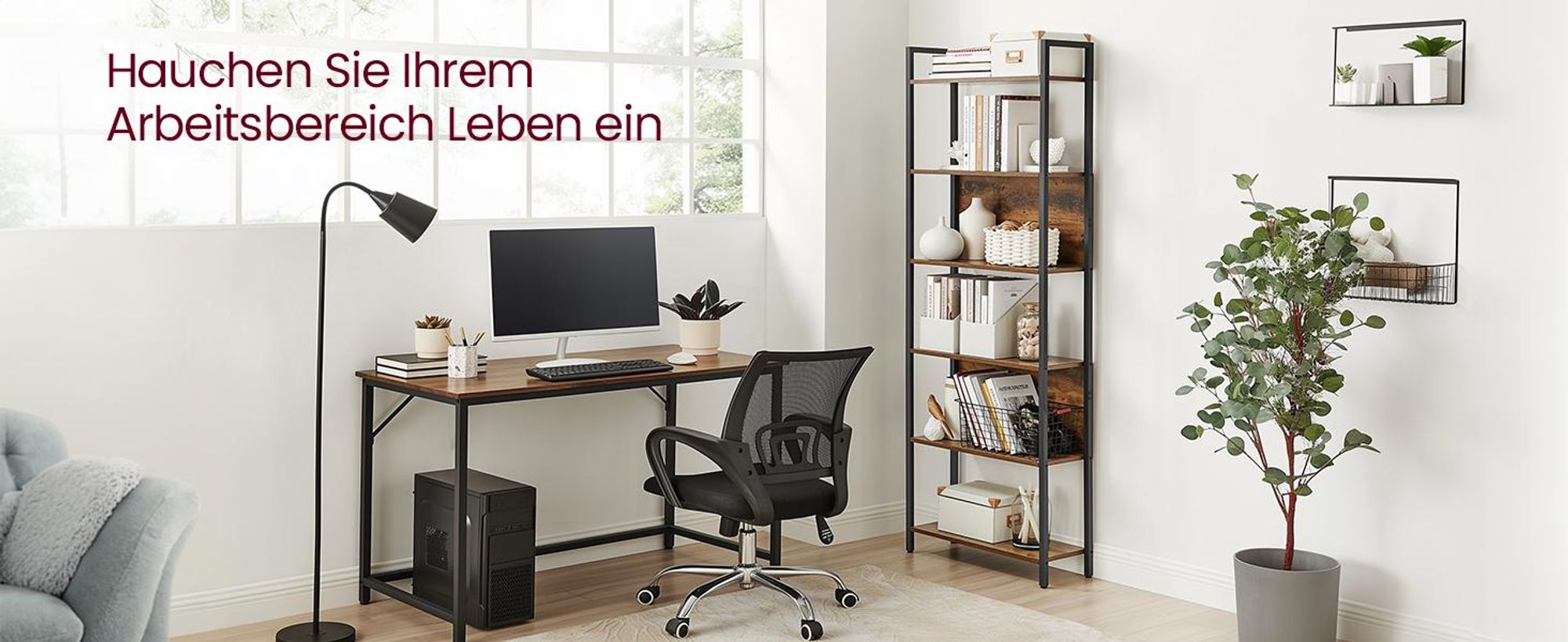 VASAGLE Bücherregal, Küchenregal, Standregal, multifunktional, 6 ebenen