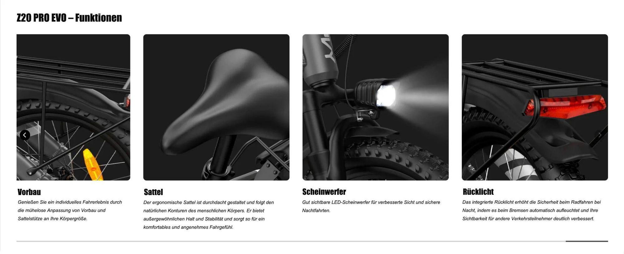 E-Bike PVY Z20 PRO EVO , 250W Motor, 36V14.5AH Batterie , 20 Zoll Reifen Mechanische Scheibenbremsen - Grau
