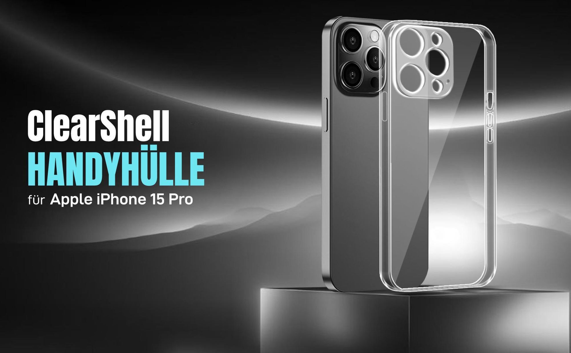 Transparente TPU Handyhülle mit optimiertem Schutz für Apple iPhone 15 Pro