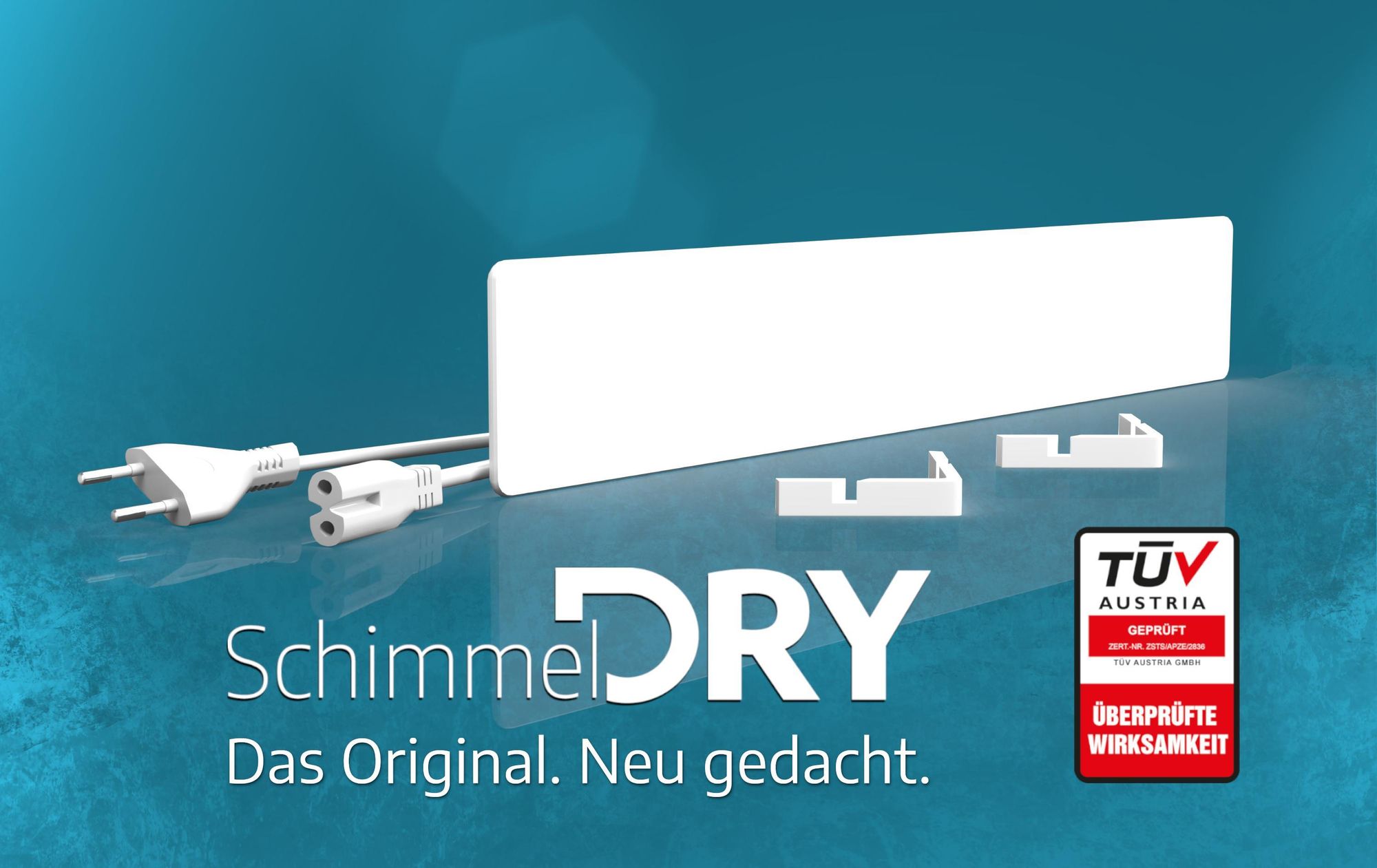 Könighaus ANTI-SCHIMMEL VERWARMING – Infrarood schimmelverwijderaar voor muur & badkamer – Schimmelvrij zonder chemie – Alternatief voor sprays & verf – Pakt schimmel bij de bron aan – Set van 2