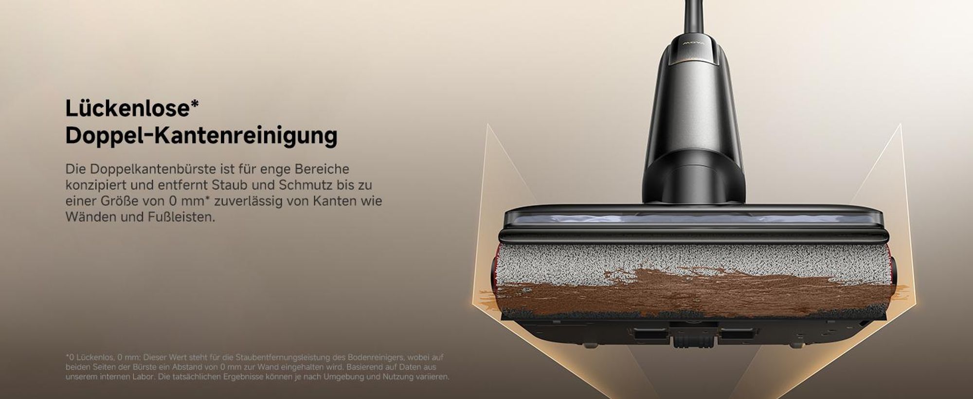 MOVA M50 Nass- & Trockensauger – 22.000 Pa, 450W, 46 min Laufzeit, Auto-Schmutzerkennung, 85 °C Selbstreinigung, 610 g Handgriff