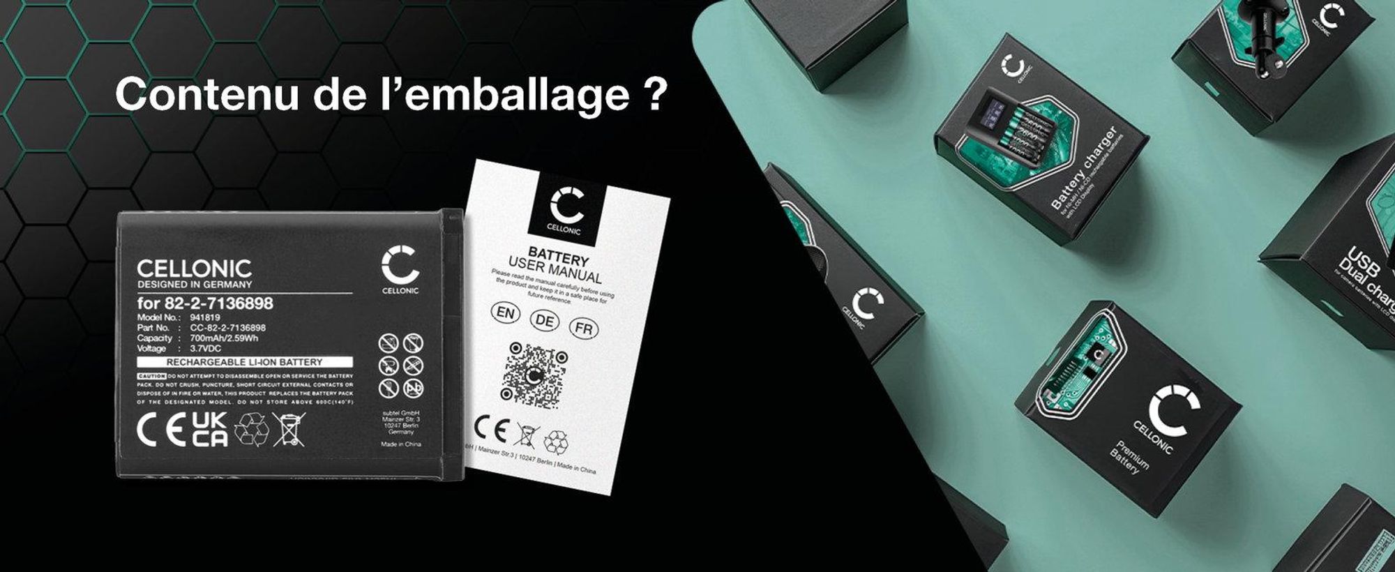 CELLONIC 1x Batterie pour Casque micro Compatible avec SteelSeries Arctis Nova Pro, 61527, 82-2-7136898 - (700mAh , 3.7V)