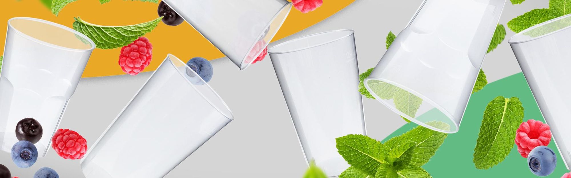 450 Cocktail Becher aus Plastik, 300 ml, Wiederverwendbare Cocktailgläser, Transparent