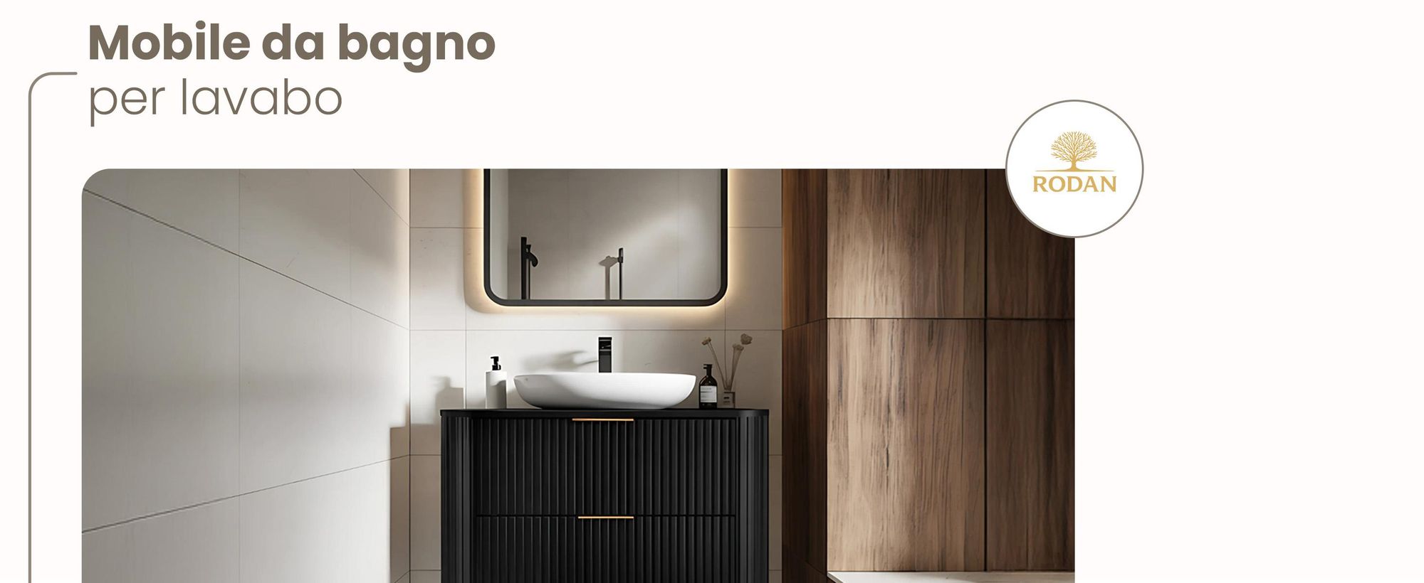 Mobile da bagno, Mobili da bagno, sotto il lavabo, nero, rodan, mdf