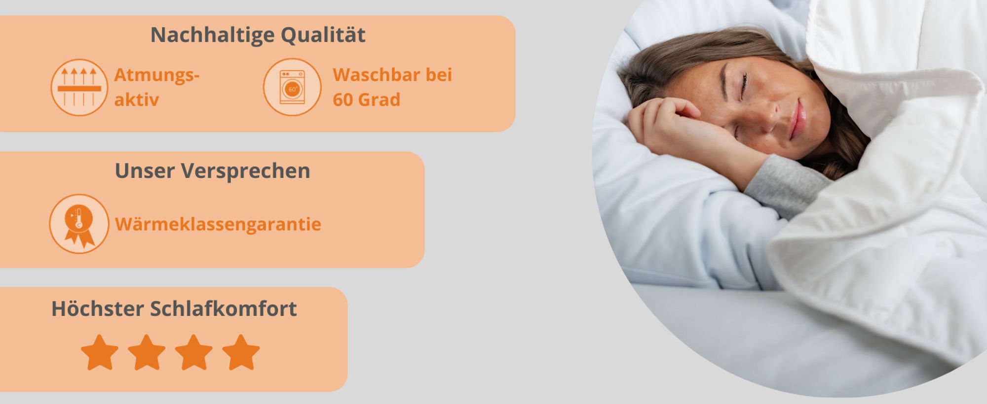 extra warme Daunendecke, 155 x 220 cm, 90% Daunen / 10% Federn, Steppbett, sleepling