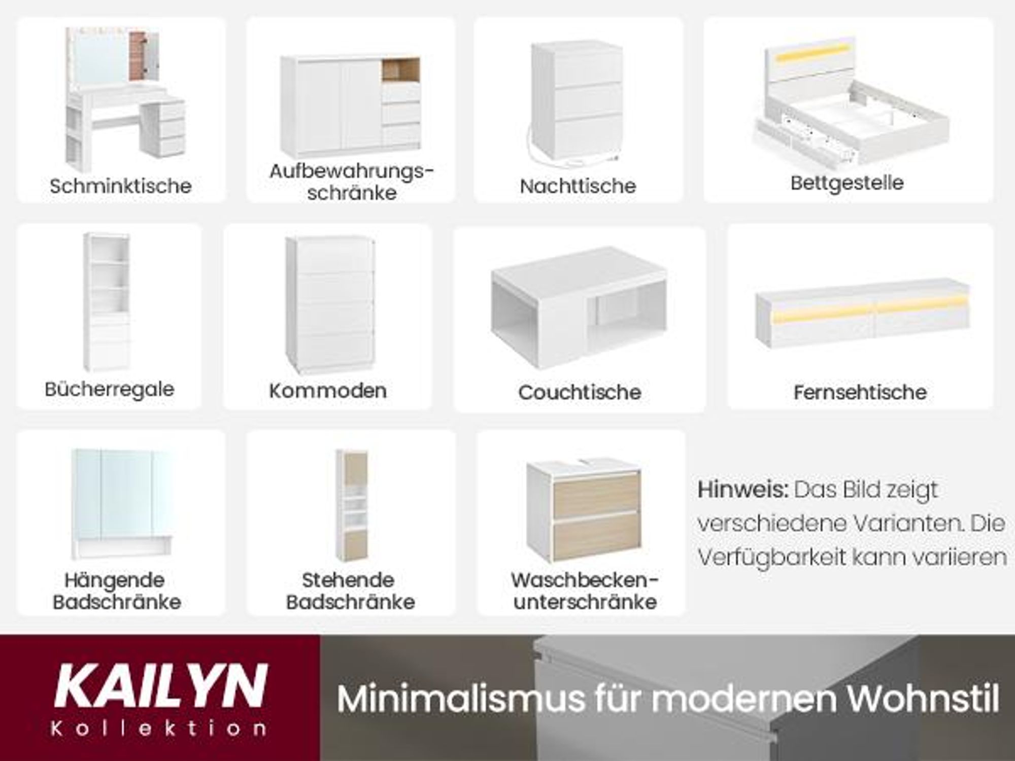 VASAGLE Schminktisch Frisiertisch mit Schubladen, Schmuckschrank, Steckdosenleiste,  LED-Beleuchtung