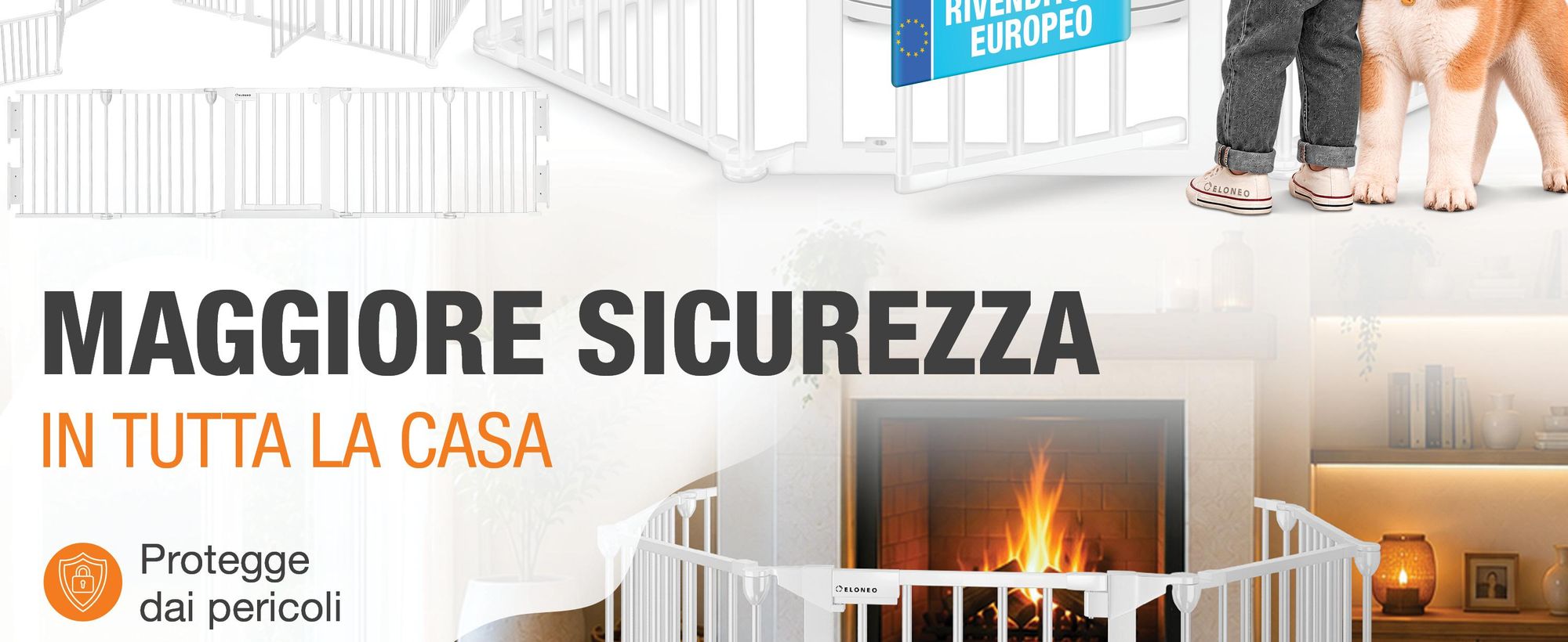 Griglia di protezione per camini ELONEO, alta 75 cm, griglia di sicurezza in metallo con chiusura di sicurezza, protezione per bambini, barriera per scale, porta scorrevole, recinto per cani