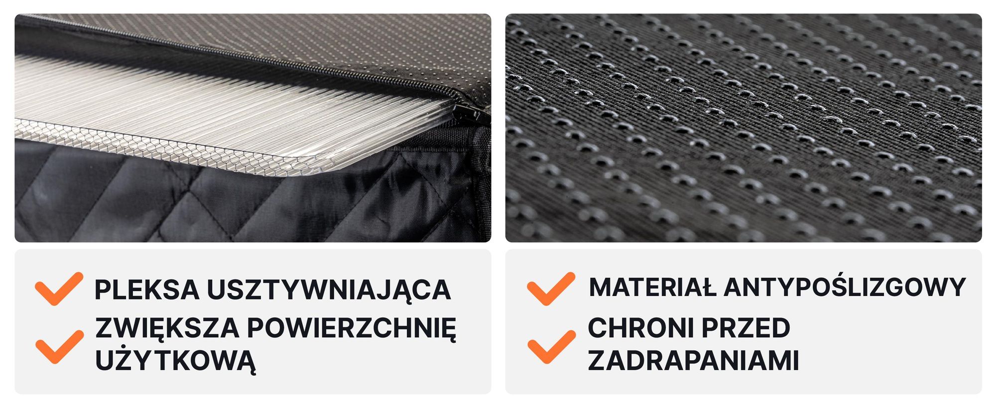 RAGI mata samochodowa dla psa z usztywnieniem 127×62 cm – pokrowiec na tylne siedzenie lub do bagażnika, z pasem, siatką, kieszeniami i zamkami