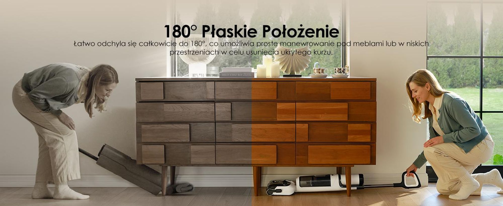 Tineco Floor ONE Stretch S6 odkurzacz myjący 2w1 na mokro i sucho, samoczyszczenie 85°C, rozkładany 180°, 85°C 5 minut Flashdry, czyszczenie krawędzi