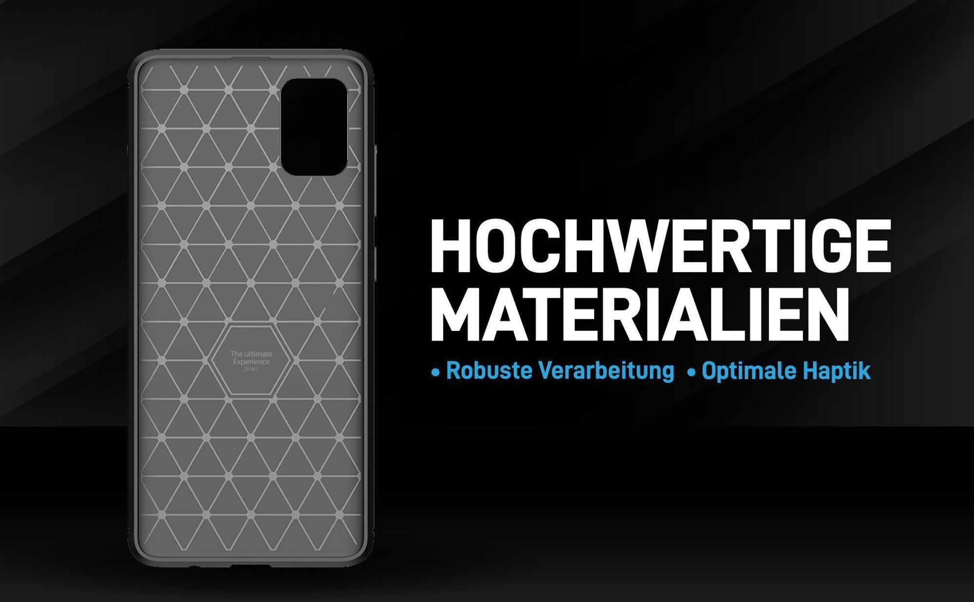 Handyhülle für das Samsung Galaxy A51 im Carbon Look