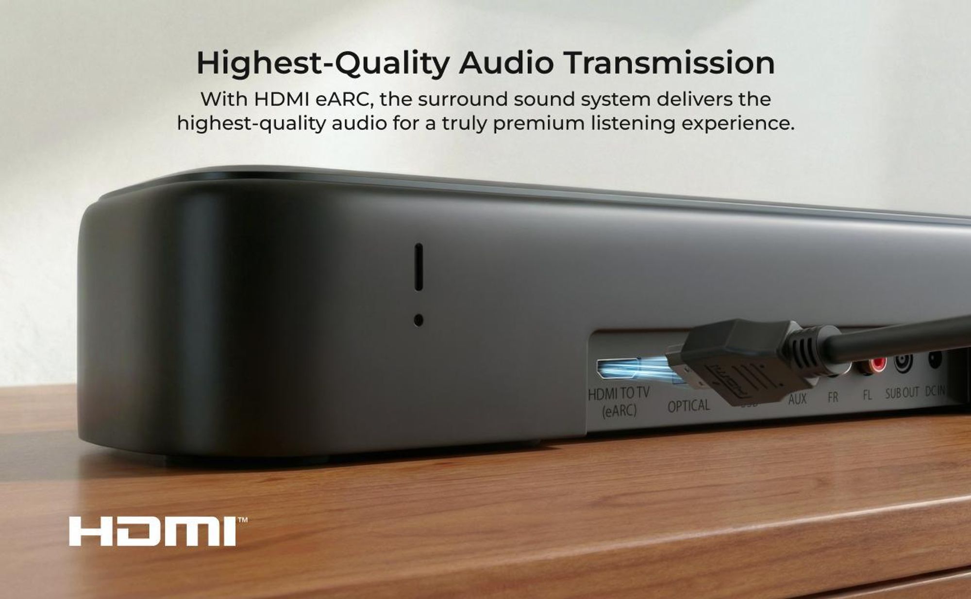 ULTIMEA Aura S5T 7.1kanálový soundbar Dolby Atmos se subwooferem, prostorový zvukový systém, ovládání přes aplikaci, 4 surround reproduktory, 420 W