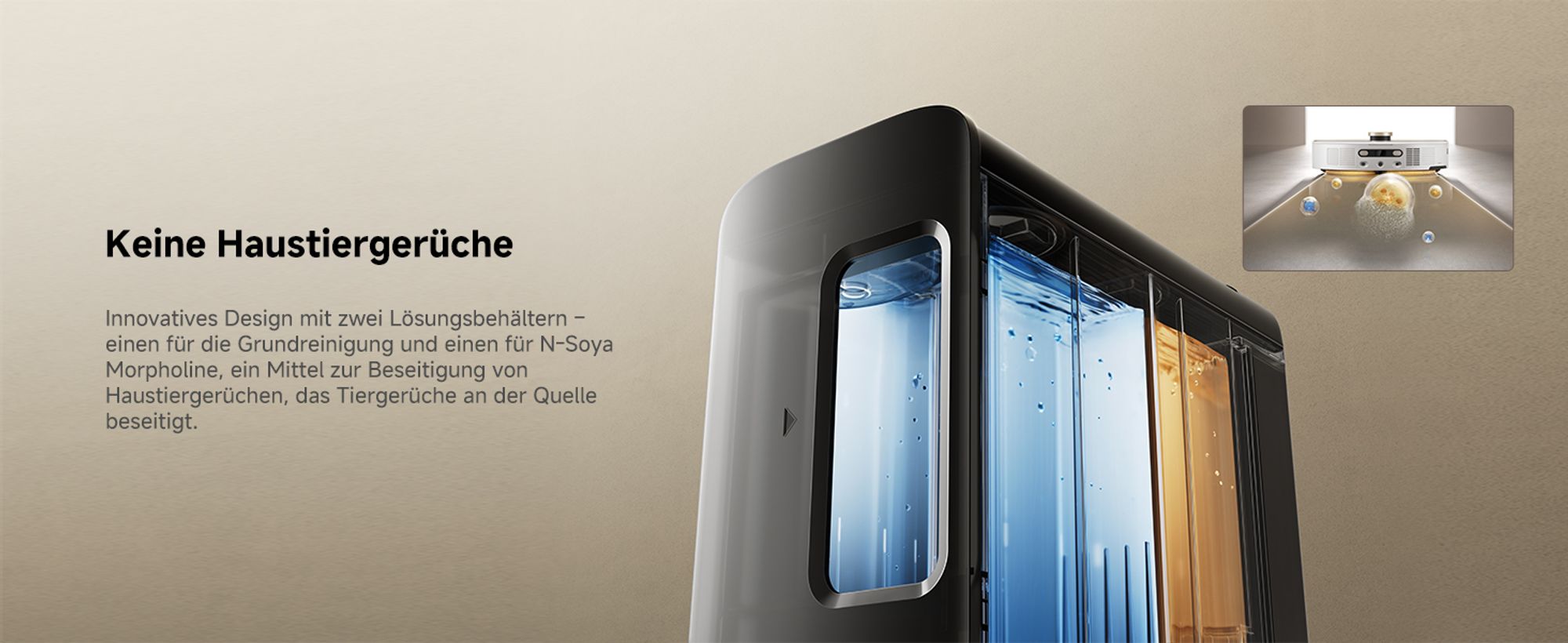 MOVA V50 Ultra Complete Saugroboter mit Wischfunktion, Einer Saugkraft von 24000Pa,anhebbare Navigation,Warmwasser-Wischen mit DuoSolution-System,Weiß