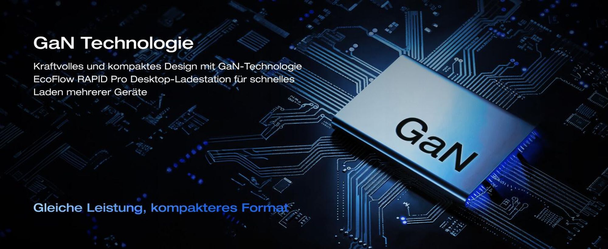 EF EcoFlow RAPID Pro Ladegerät 320W Max., 5 Anschüusse, GaN Ladestation für 6 Geräte, Pogo-Pin für EcoFlow RAPID Pro Powerbank, Desktop-Ladegerät