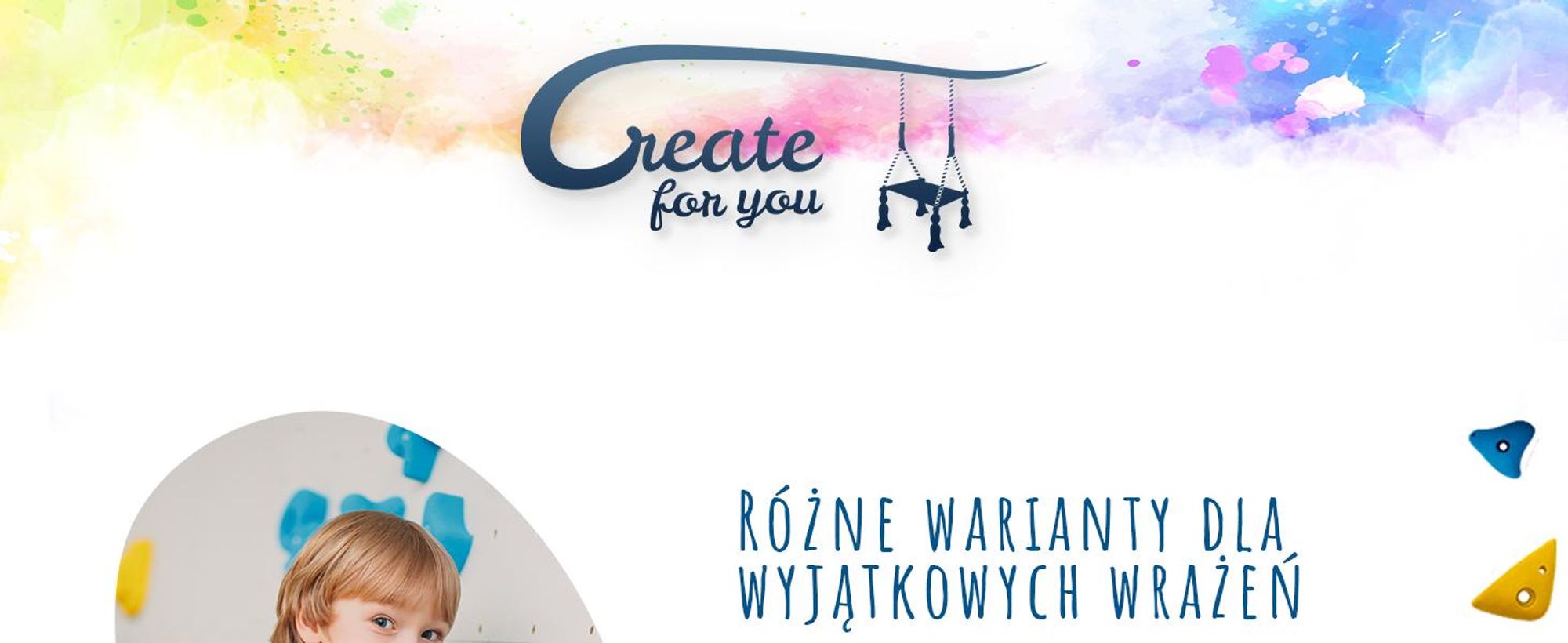 Create for you® – Ścianka Wspinaczkowa, 3x Panel 86x75 cm, 15 Kolorowych Chwytów, Domowa Wspinaczka, Sprzęt Fitness do Domu, Zabawa Ruchowa dla Dzieci