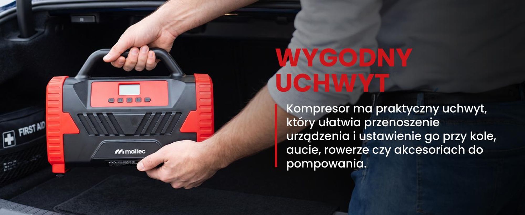 Cyfrowy kompresor samochodowy o mocy 150 PSI 12N/23V mocny do opon samochodowych, rowerowych, piłek