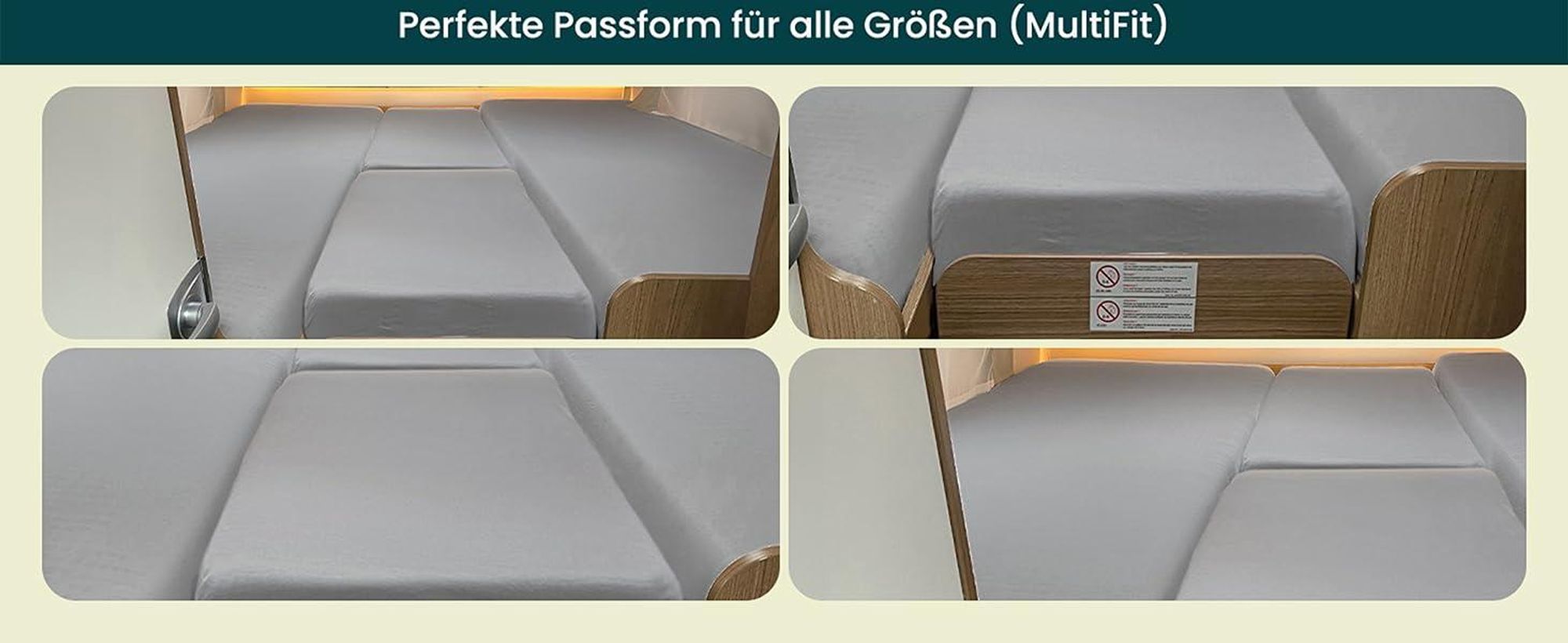 Das Set enthält zwei Jersey-Spannbettlaken.