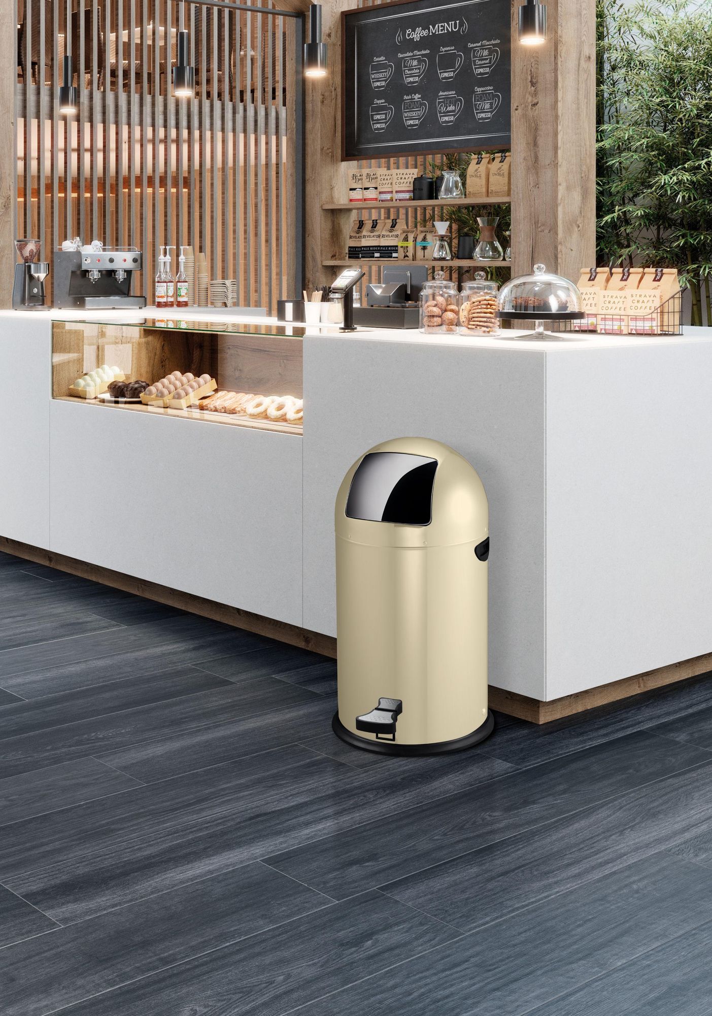 EKO - Kickcan 33 Liter - Steel   - Creme