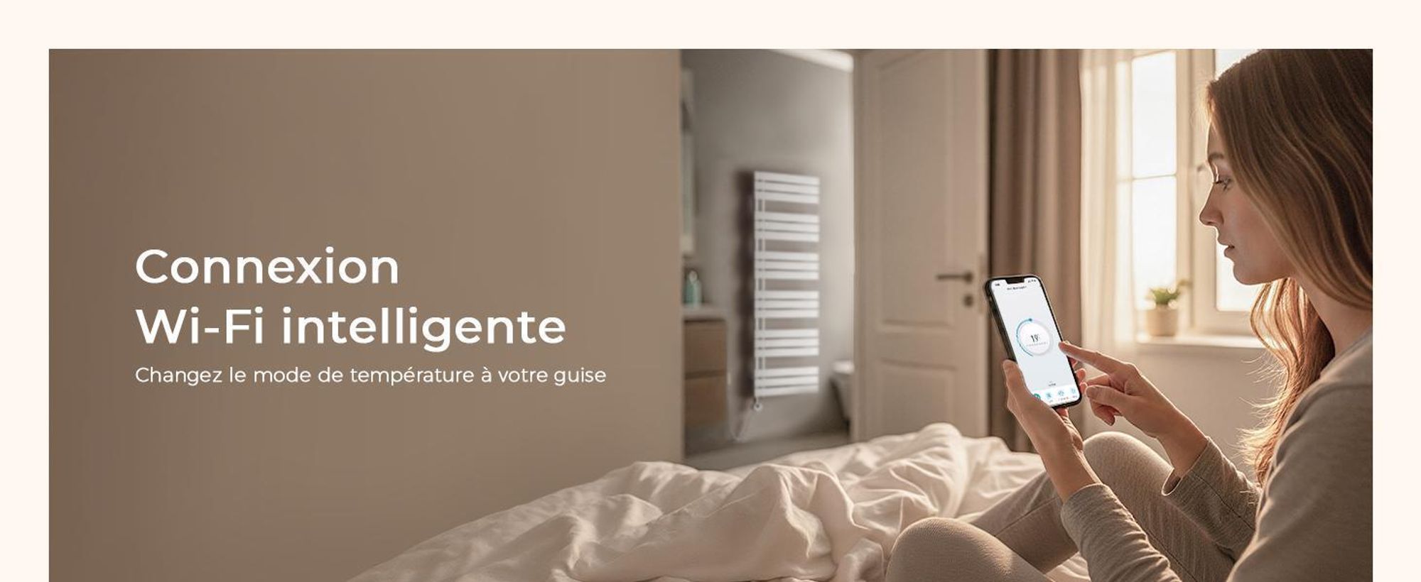 S'AFIELINA 1599x500 mm Radiateur électrique pour salle de bain Sèche-serviettes avec minuterie Thermostat électrique, chauffe-serviettes avec résistance, blanc 1000Watts