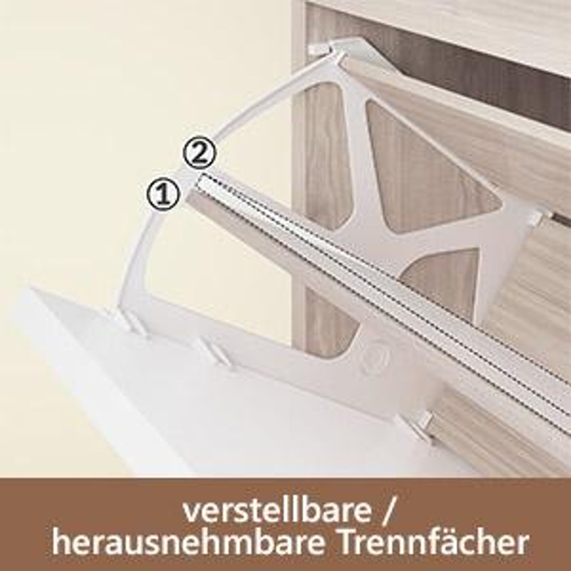 CASARIA Schuhschrank schmal für 18 Paar Schuhe, Eiche-Weiß