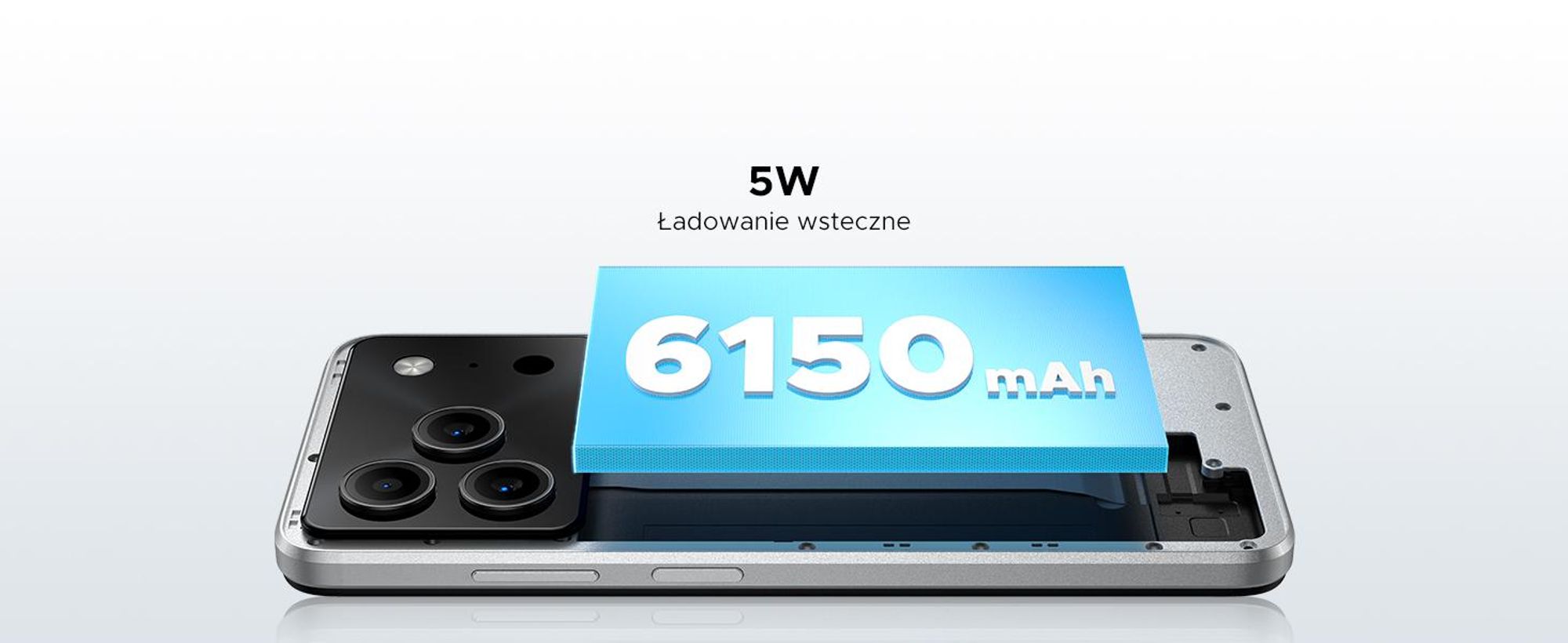 DOOGEE Note 56 – Smartfon, Android 16, ekran 6,56" 90Hz HD+, bateria 6150mAh, 24GB RAM + 64GB pamięci wewnętrznej, 4G, Dual SIM, 8MP, rozpoznawanie twarzy, OTG, bez umowy