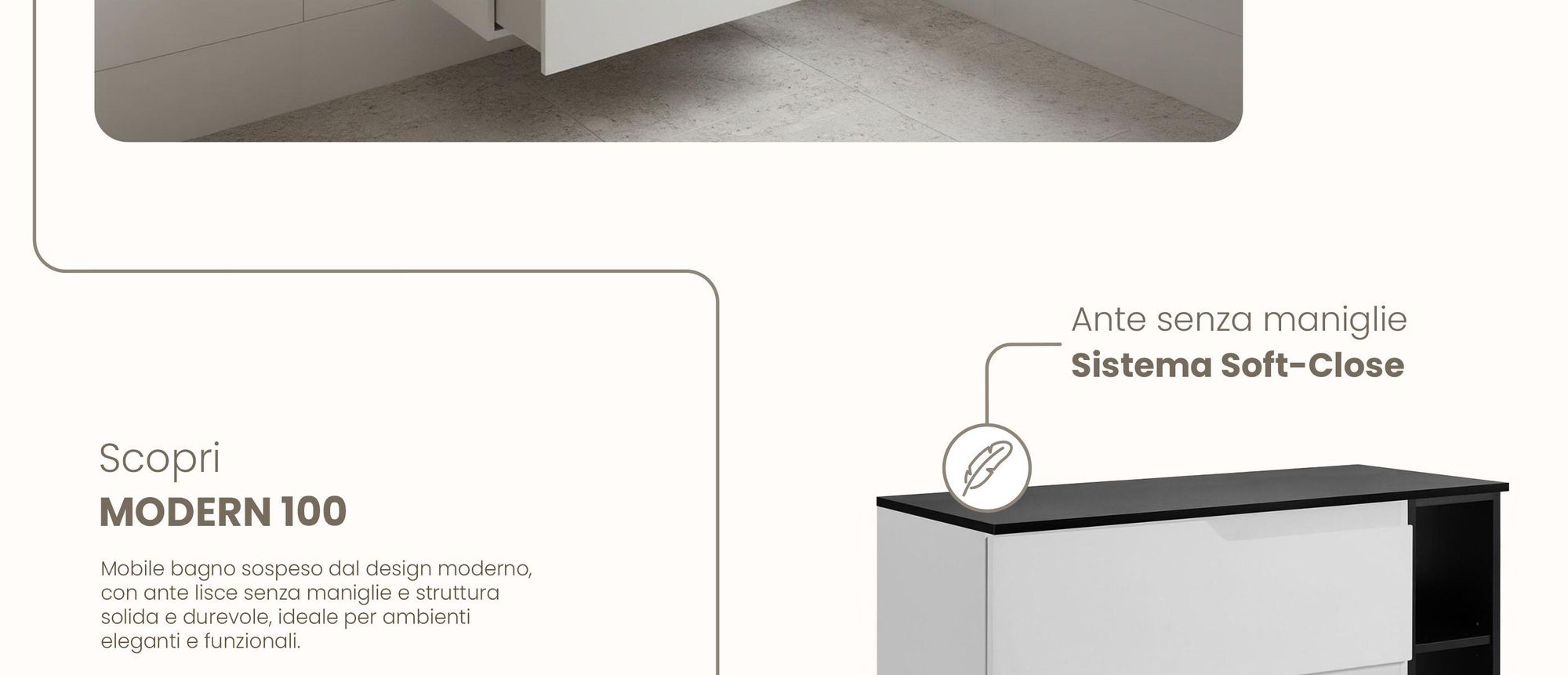 RODAN, mobile bagno, mobile sotto lavabo, mobile bagno moderno, mobili per il bagno