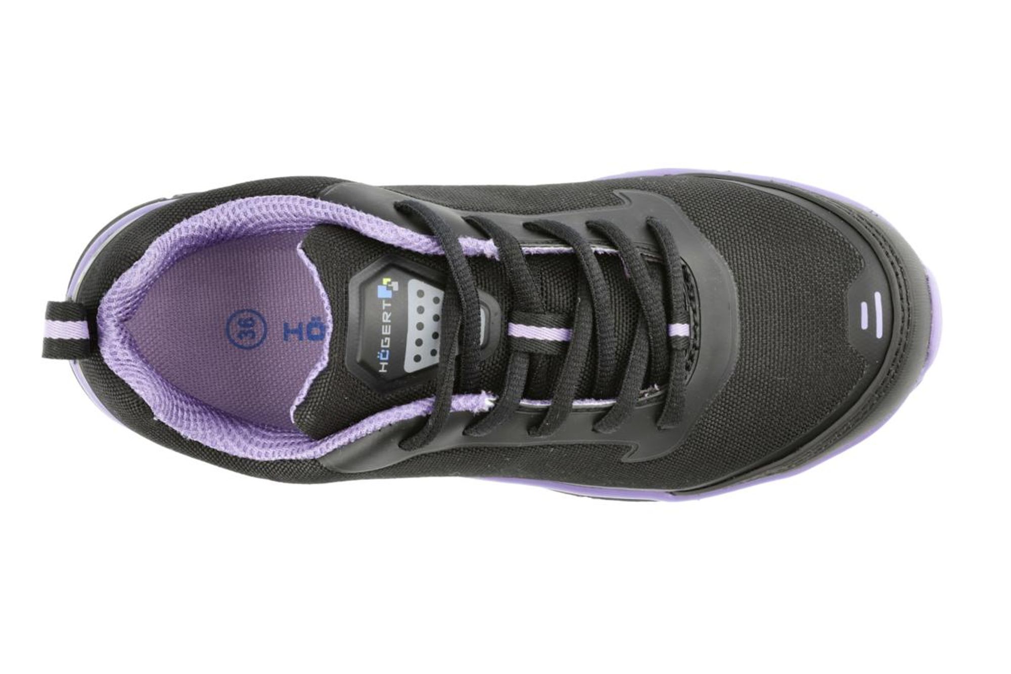 Damen-Sicherheitsschuhe MILDE S1 SRC, Stahlkappe 200 J, Mesh-Futter, schwarz, Gr. 38 – Art. HT5K508 | Högert Technik