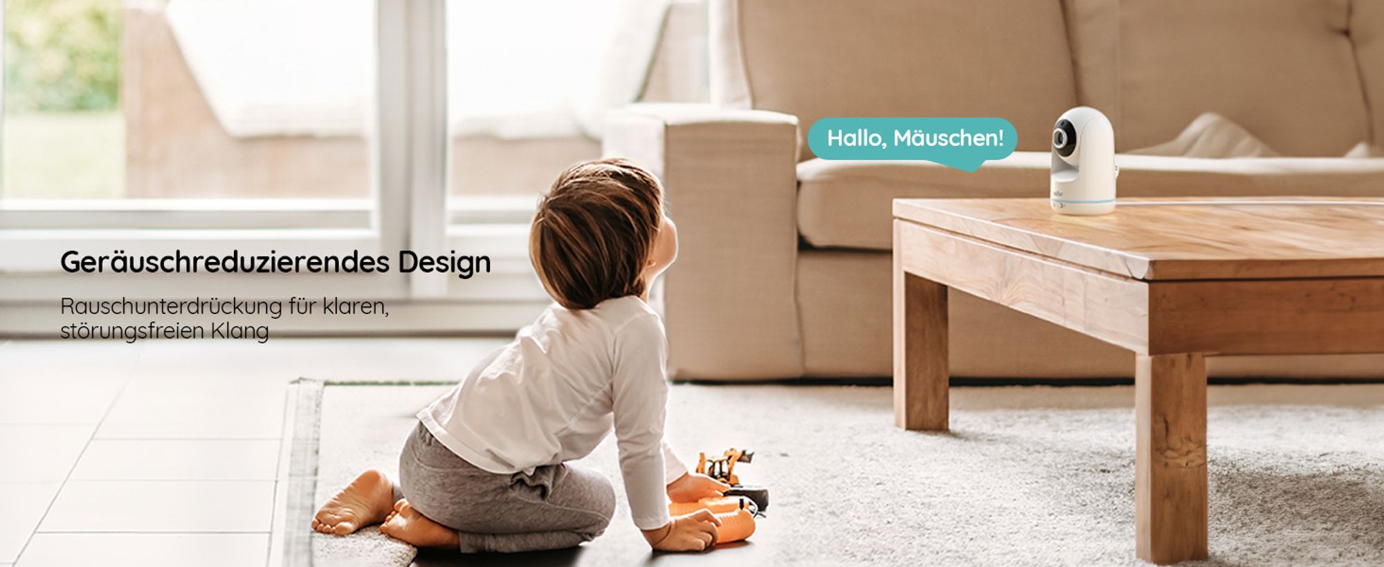 BOIFUN Babyphone mit Kamera ohne WLAN,Automatische Nachtsicht Babyfon , 5 Zoll 720P IPS Bildschirm VOX