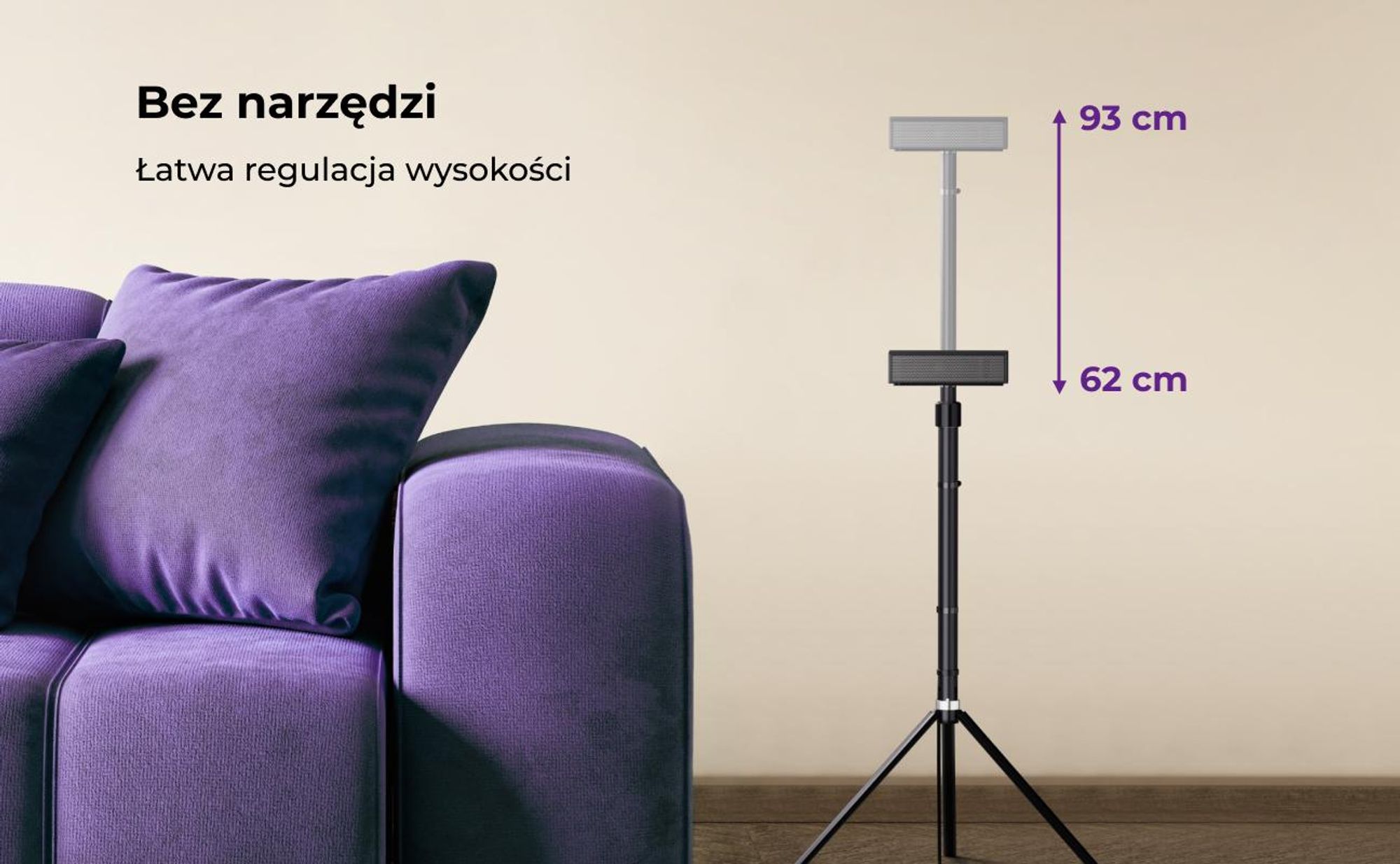 Steady S80 - 1 para podstawek pod głośniki soundbar Nova S80