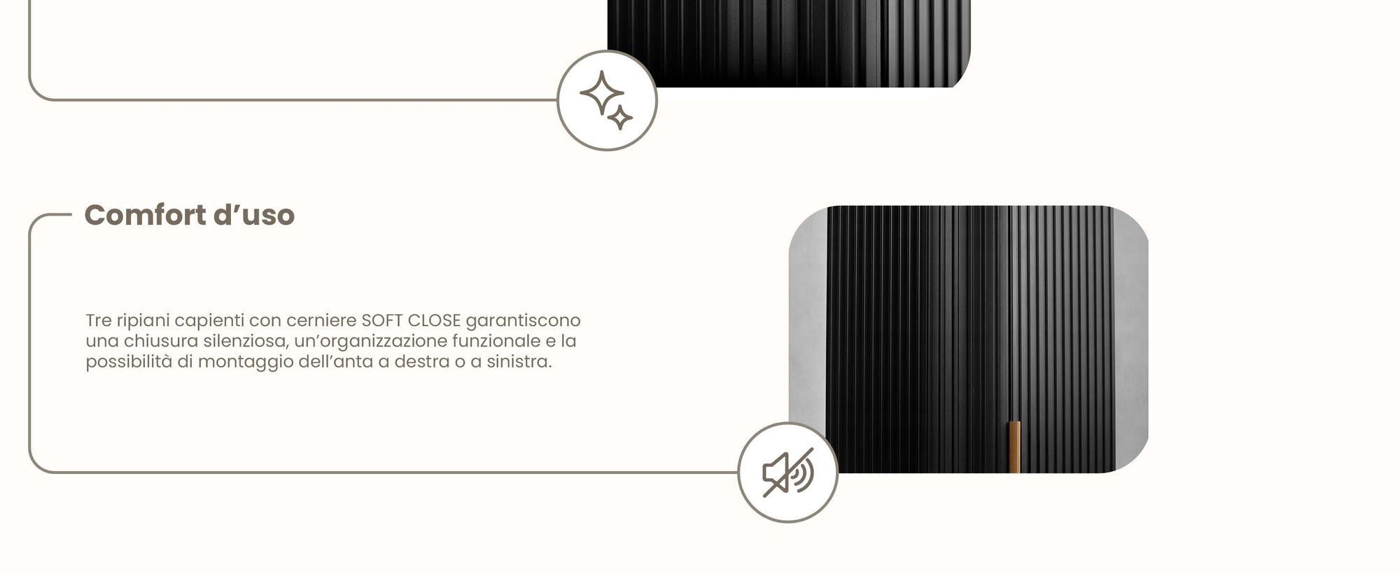 Mobile alto per il bagno - 139 CM - Nero opaco - MDF - Scaffale per il bagno