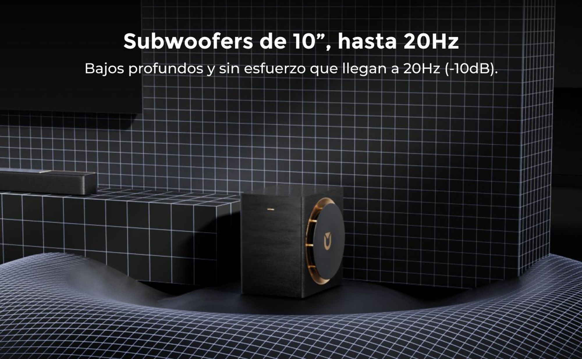 ULTIMEA Skywave X100 9.1.6: Barra de sonido con subwoofer de 10", Dolby Atmos, 1500 W, sistema de sonido envolvente para cine en casa y TV, compatible con paso de señal 8K HDR