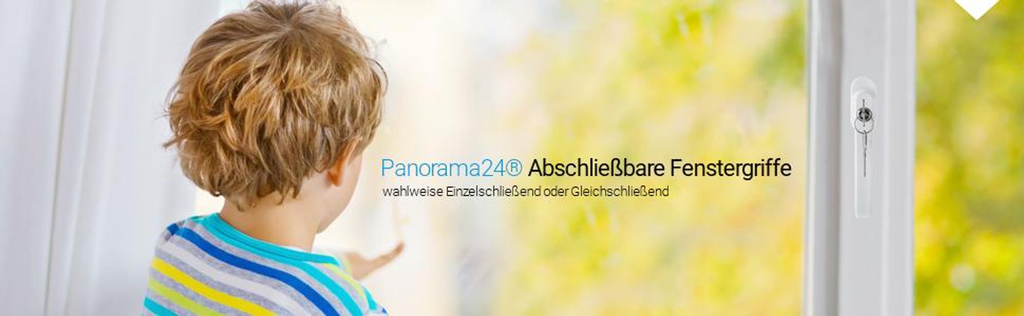 Abschließbarer Fenstergriff, Gleich Schließend, weiß, 2 Stück - Schlüssel Fenster Griff Kindersicherung Einbruch