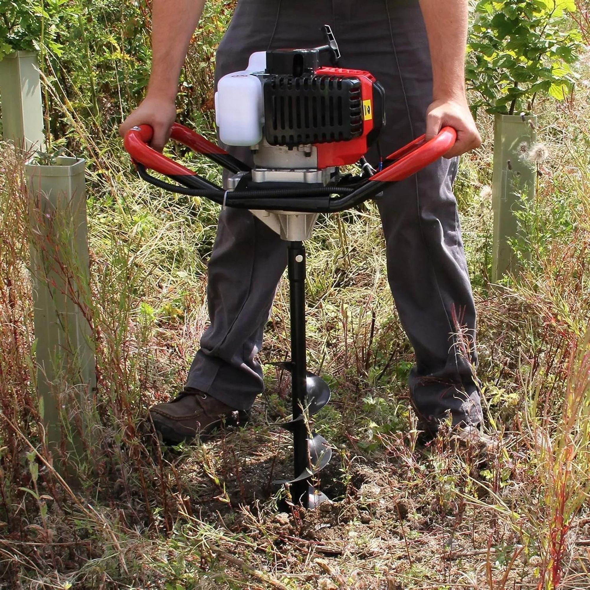GEKO Power zemný vrták 1,4kW, 3 vrtáky, 50cm predĺženie JOHN GARDENER G84020