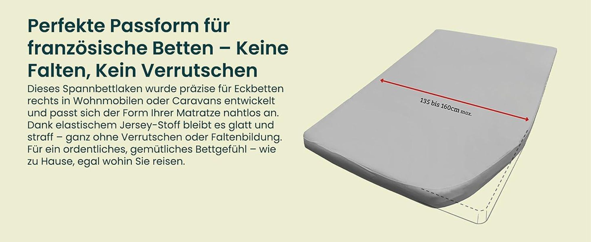 Dieses Bild erklärt den Molton-Matratzenschoner und seine Vorteile.