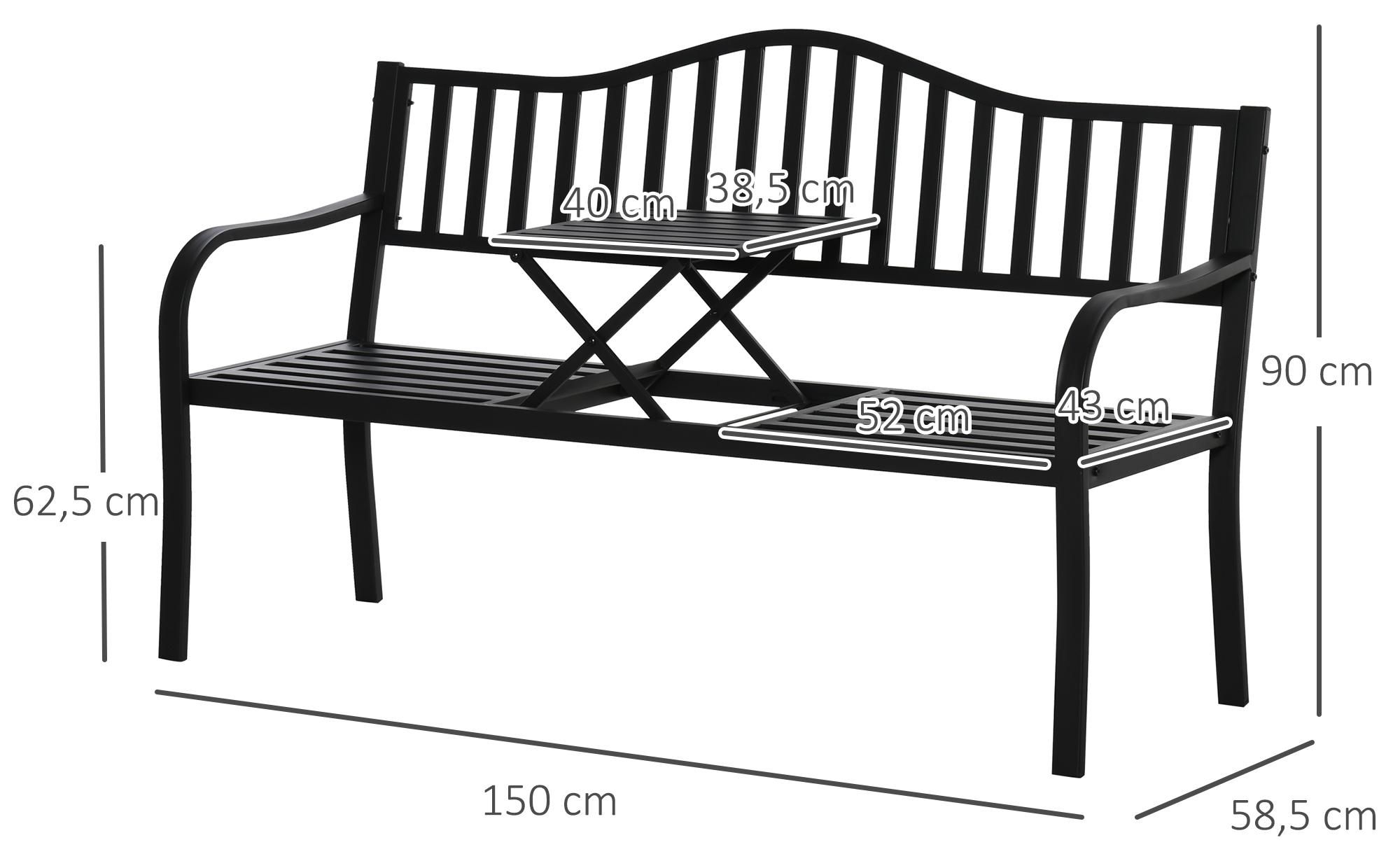 mit Sitzbank Garten
