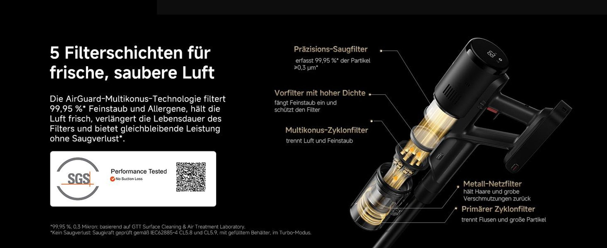 Dreame H15 Mix 7in1 Nass- und Trockensauger,KI-Roboterarm,Kantenreinigung,23kPa Saugkraft,verhedderungsfrei,100°C Bürstenrein,90 °C Trocknung