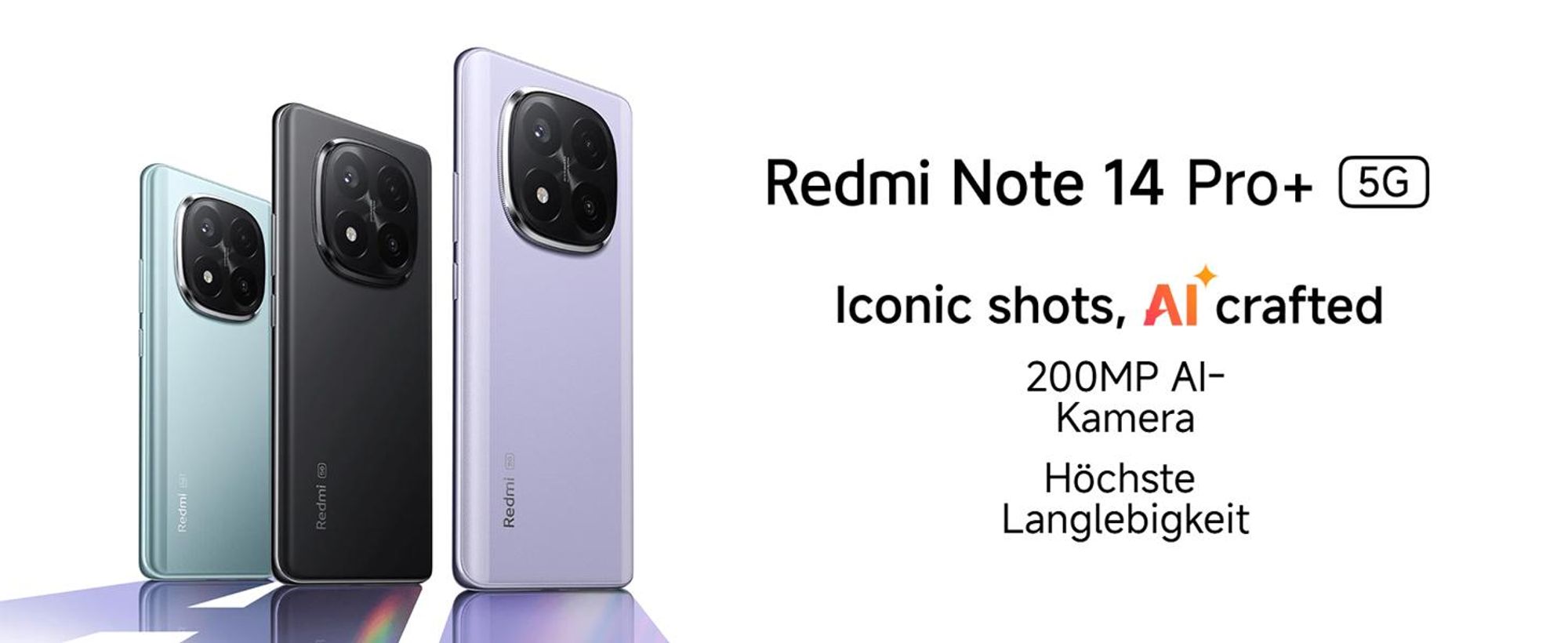 Xiaomi Redmi Note 14 Pro+ 5G 12 GB/256 GB Lavendelviolett (Lavender Purple) Dual-SIM