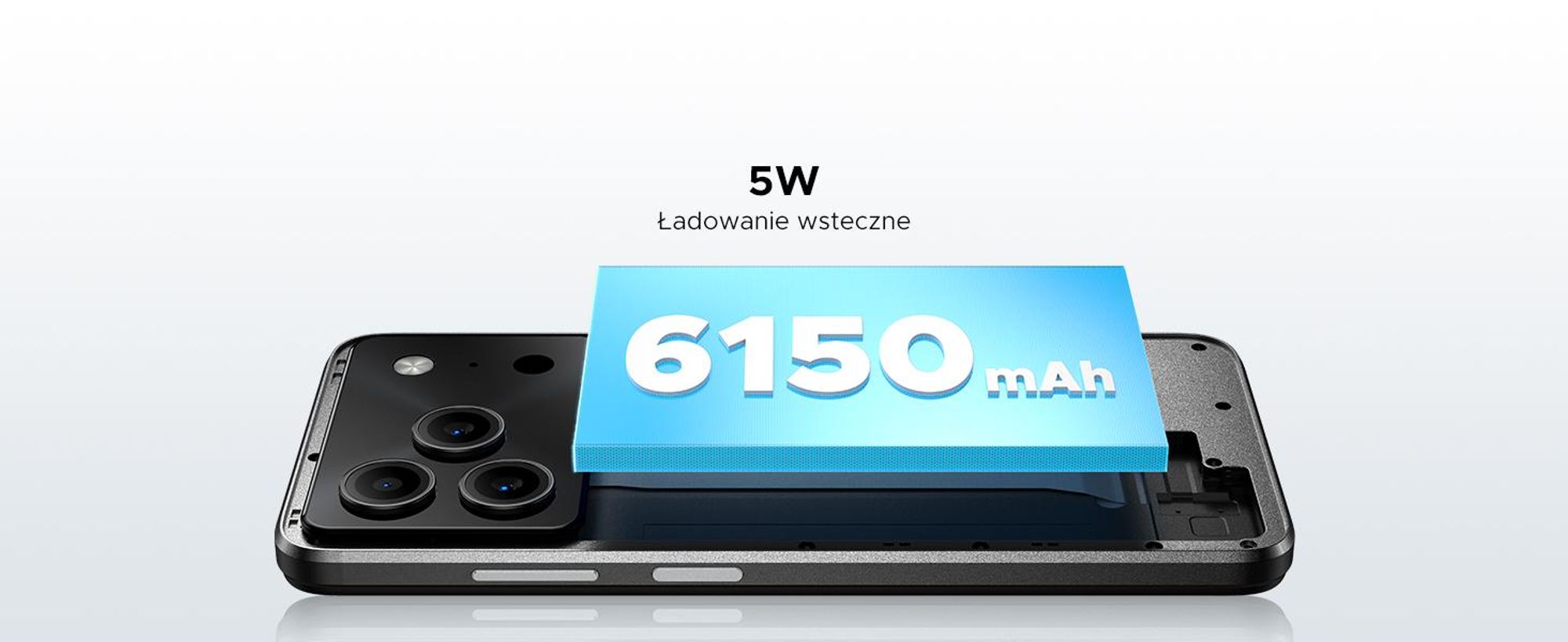 DOOGEE Note 56 – Smartfon, Android 16, ekran 6,56" 90Hz HD+, bateria 6150mAh, 24GB RAM + 64GB pamięci wewnętrznej, 4G, Dual SIM, 8MP, rozpoznawanie twarzy, OTG, bez umowy