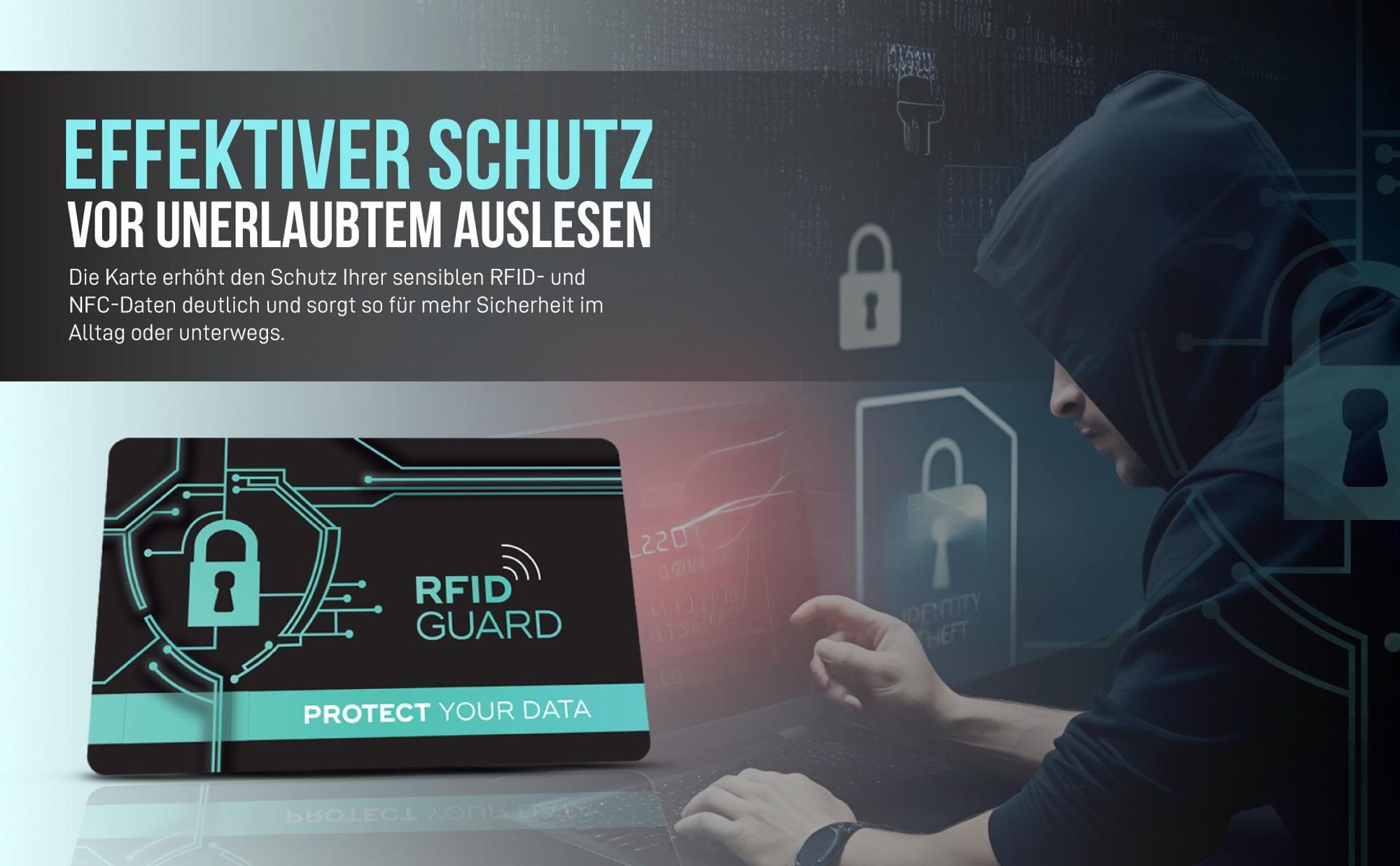 Effektive Abschirmung gegen RFID und NFC Auslesen persönlicher Daten