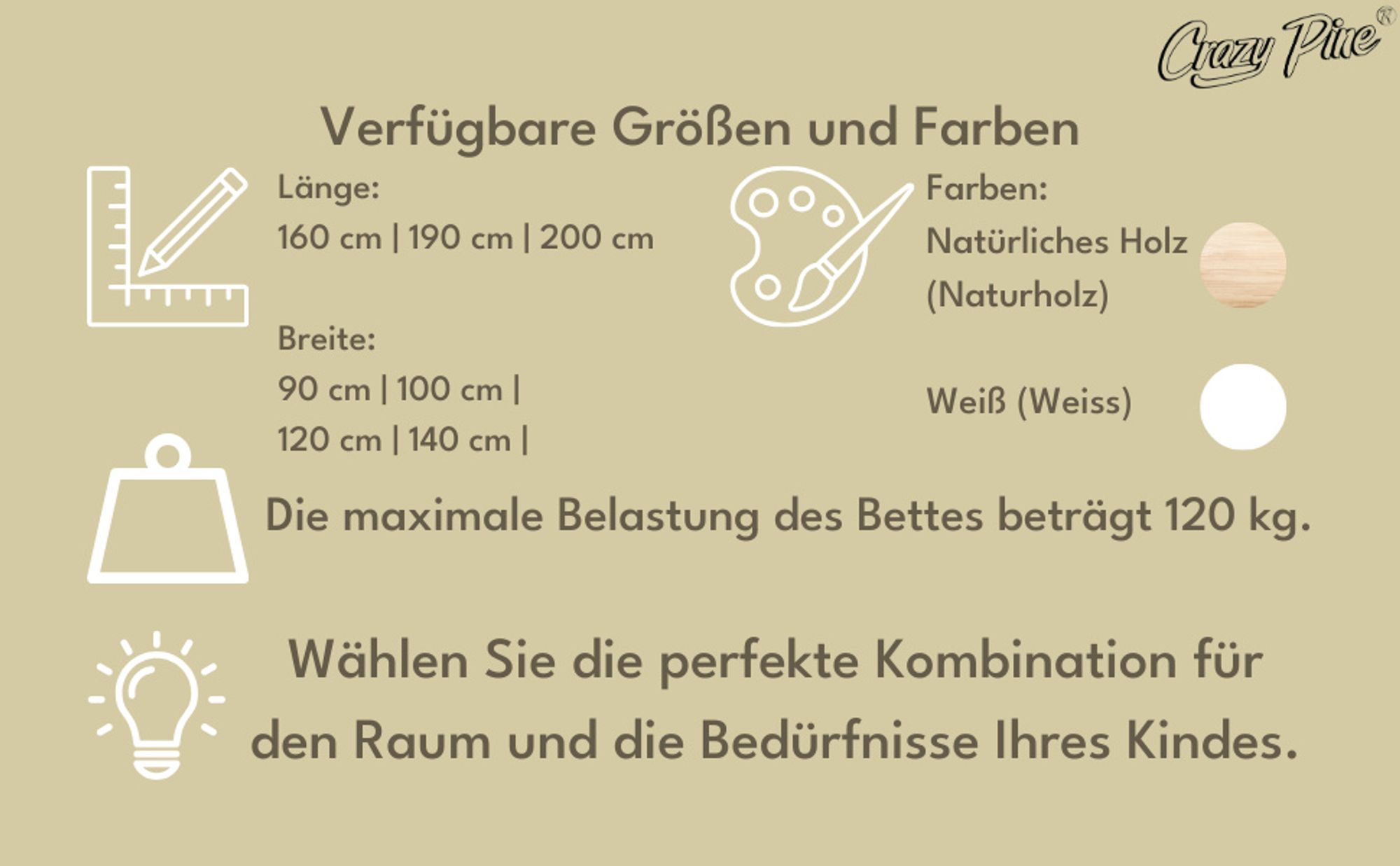 Crazy Pine Hausbett mit Schubladen 90x190 cm – Kinderbett aus Naturholz in Weiß – Montessori Bodenbett mit zusätzlichen Stauraum - Crazy Blanco